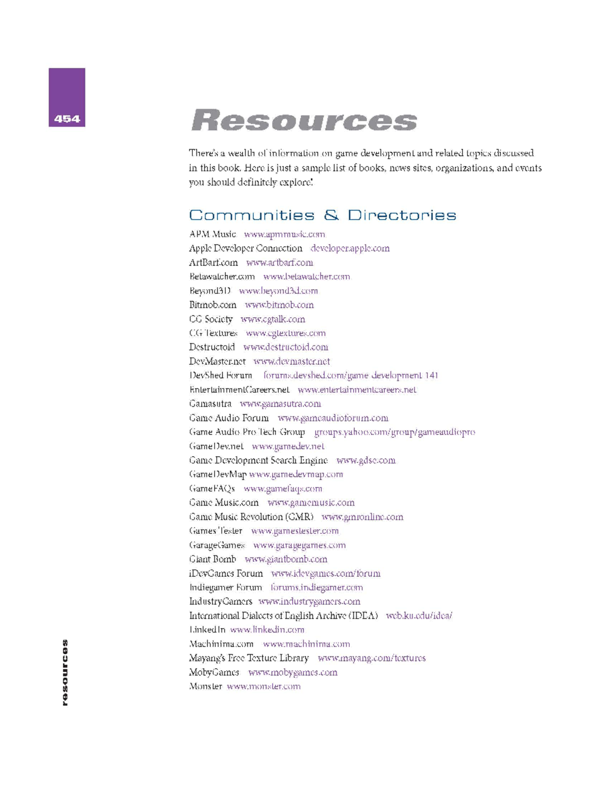 Game development essentials 3rd Edition Resources Section 454