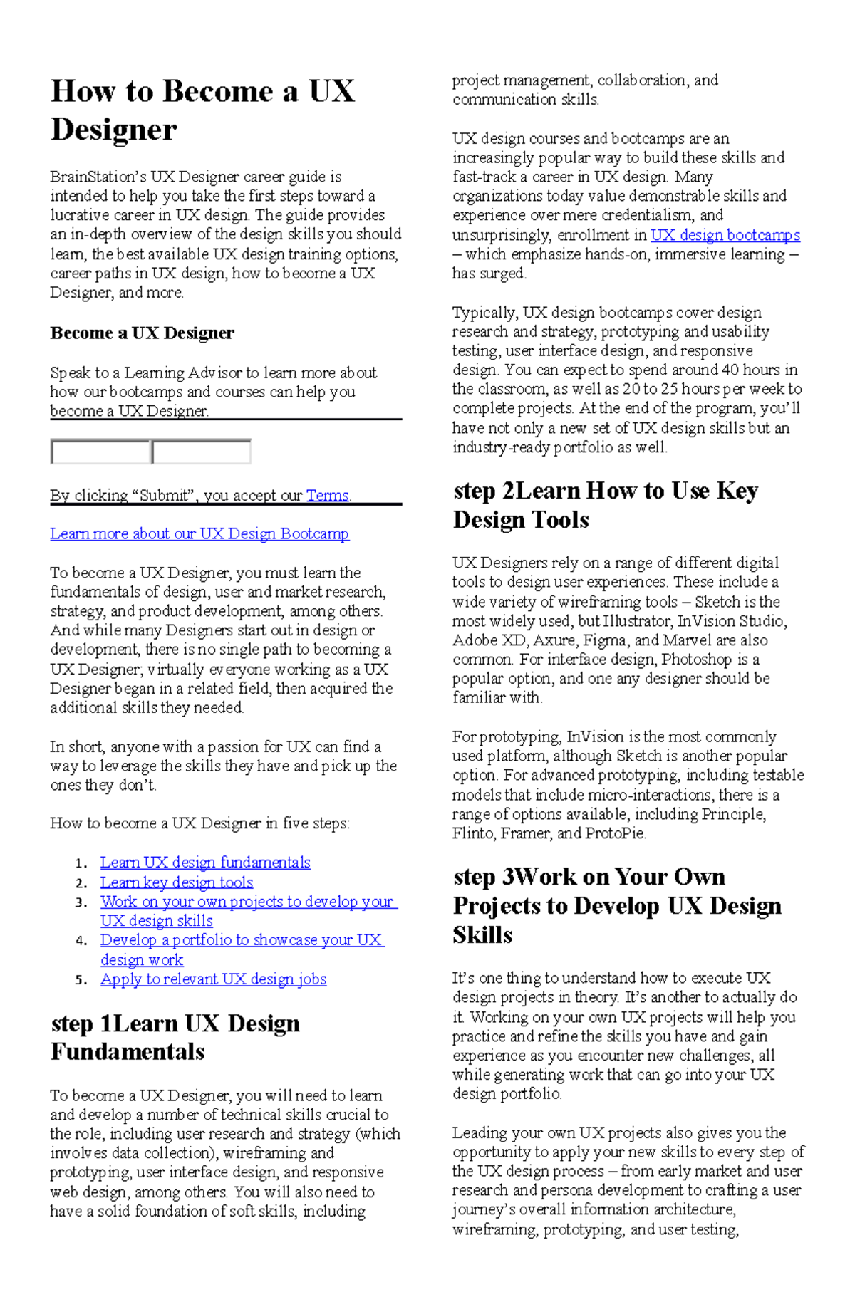 How to Become a UX Designer - How to Become a UX Designer BrainStation ...