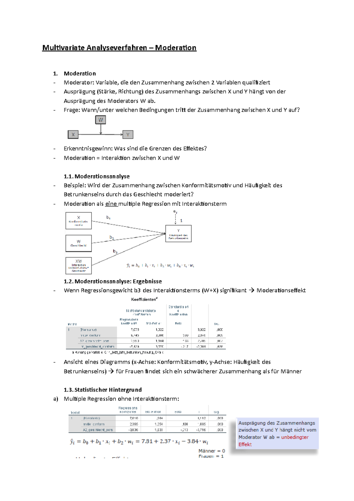 Multivariate Analyseverfahren 2 Moderation Mediation - Multivariate ...