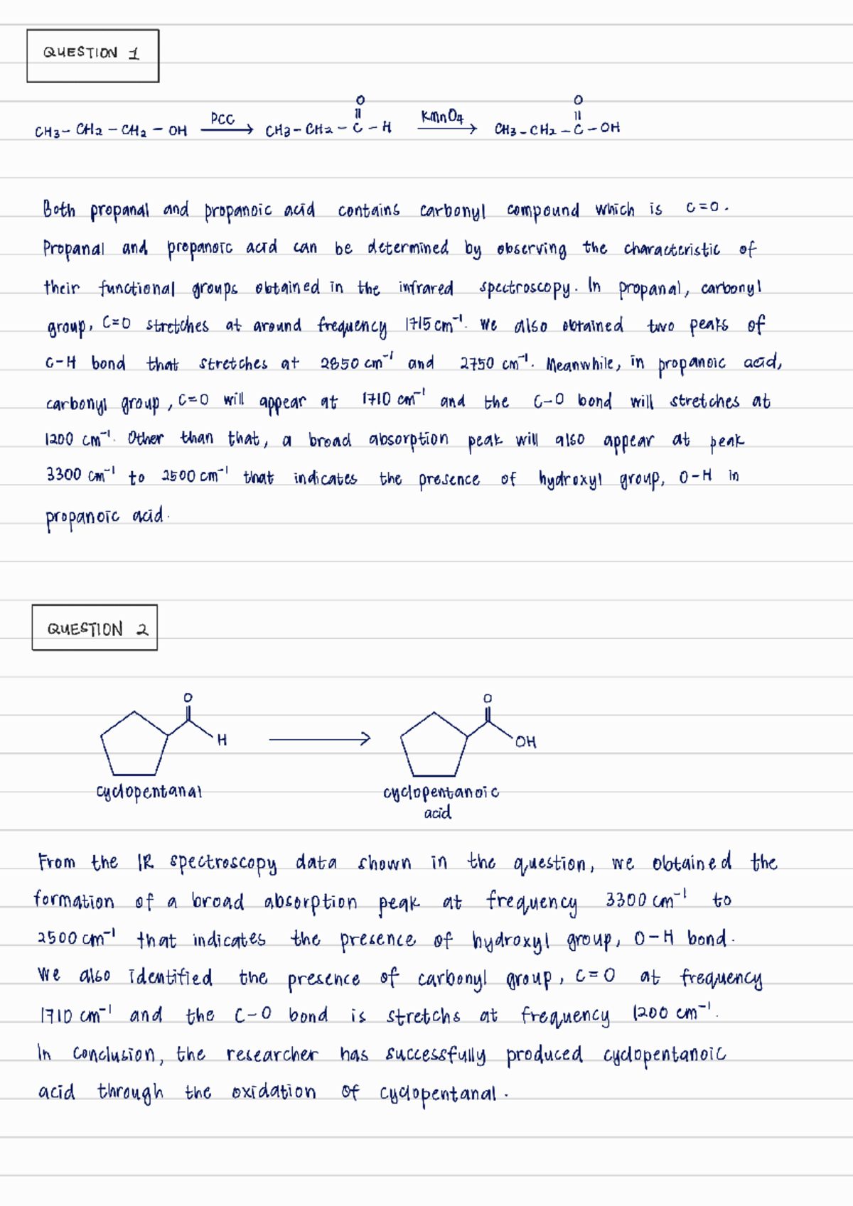 Chm557 ass q1-2 - ass - Organic Chemistry 2 - Studocu