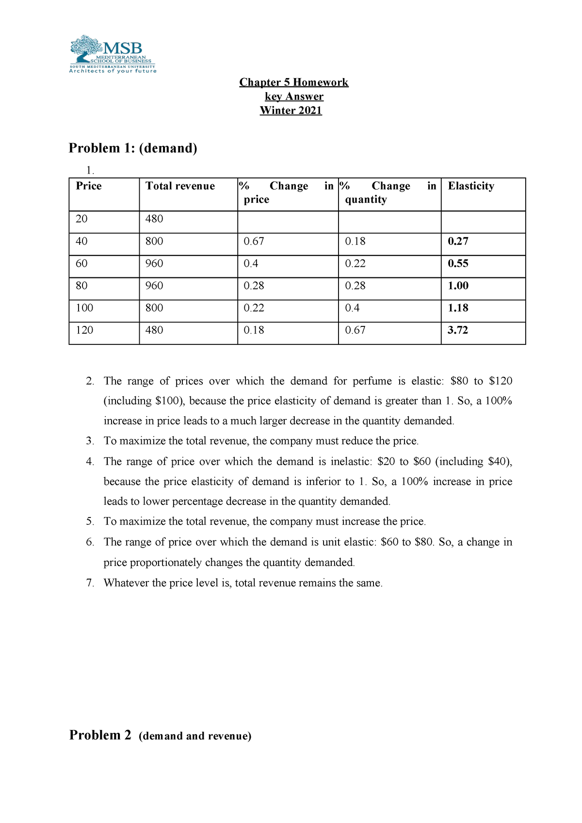 chapter 5 homework answer key