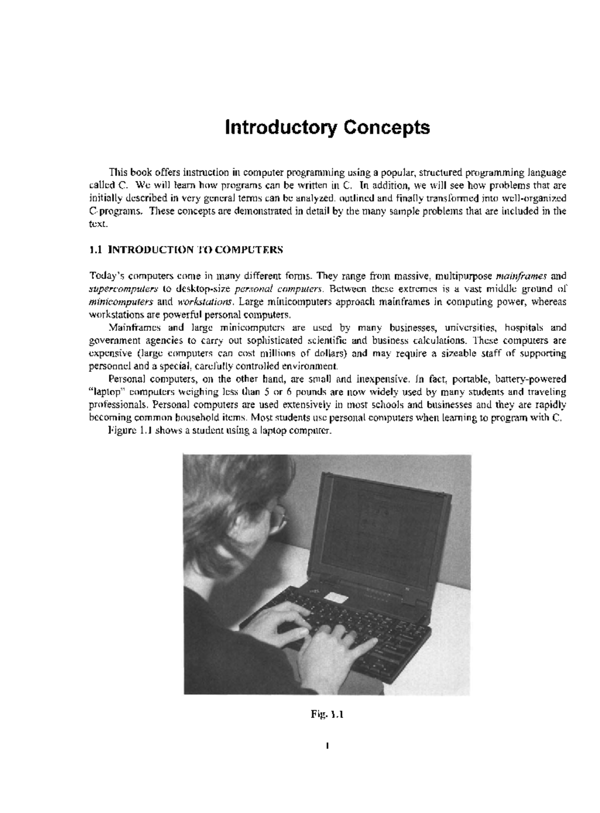 OUT LINE - C programming Outline for a beginner. - Introductory ...