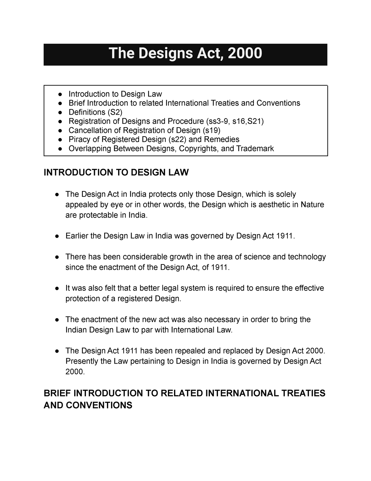 case study on design act 2000