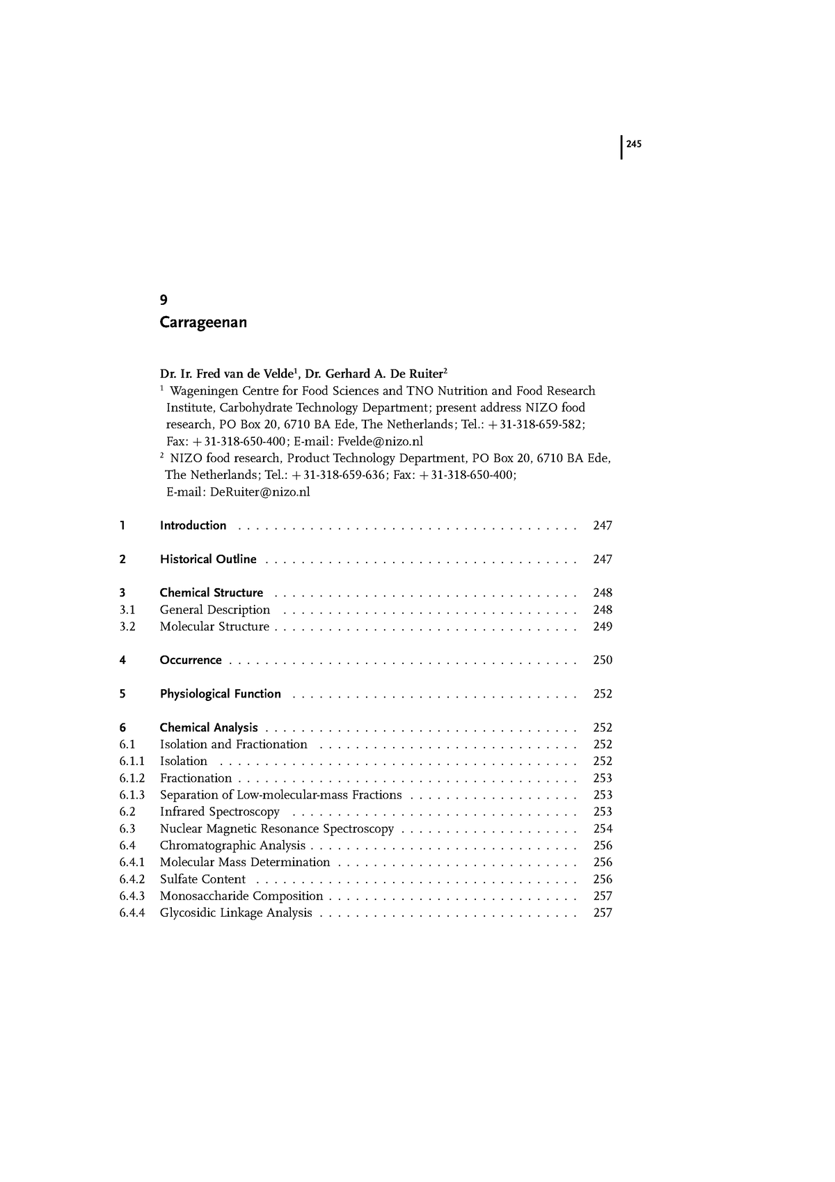 Carrageenan - sdfghjk - 9 Carrageenan Dr. Ir. Fred van de Velde 1 , Dr ...