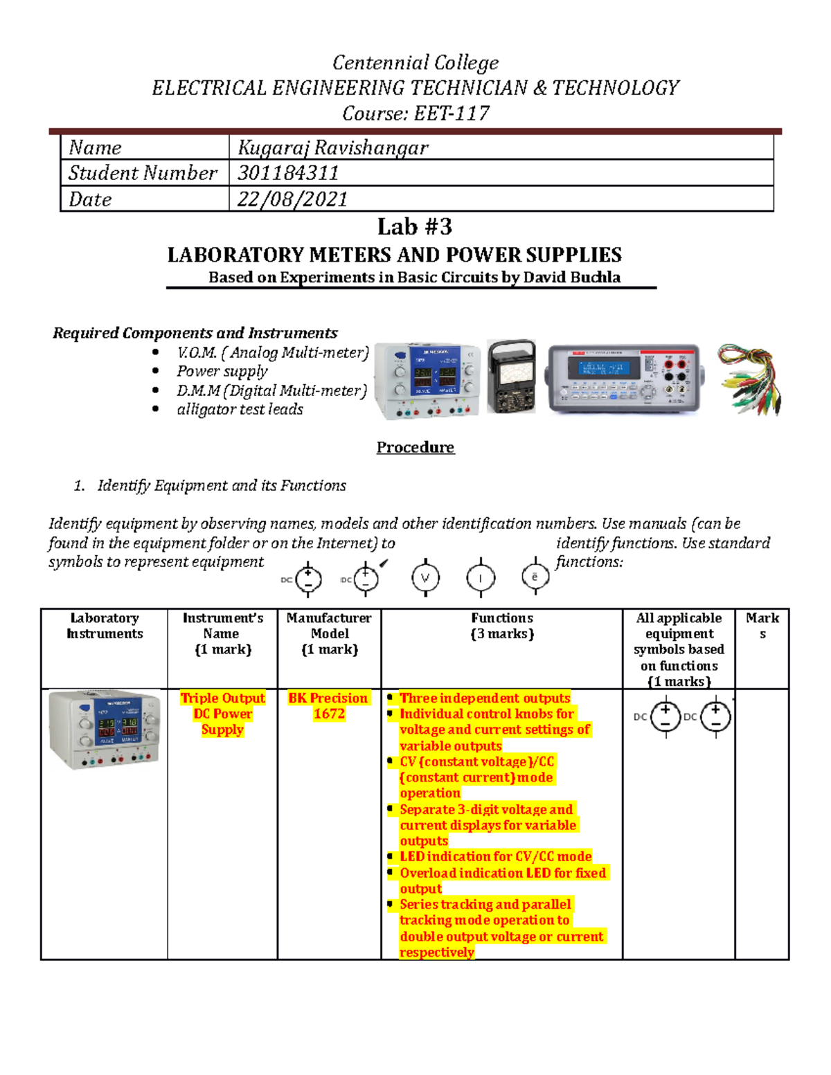 EET-117 LAB 3 21F copy Centennial College - Centennial College ...