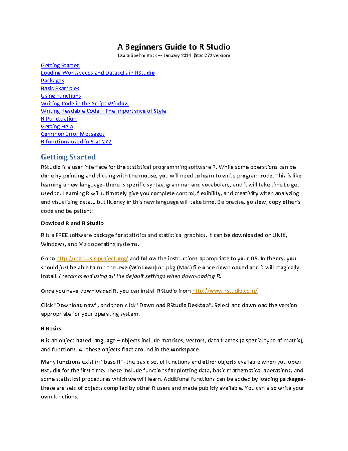 R Studio Info For 272 - aprender programacion en r - A Beginners Guide ...