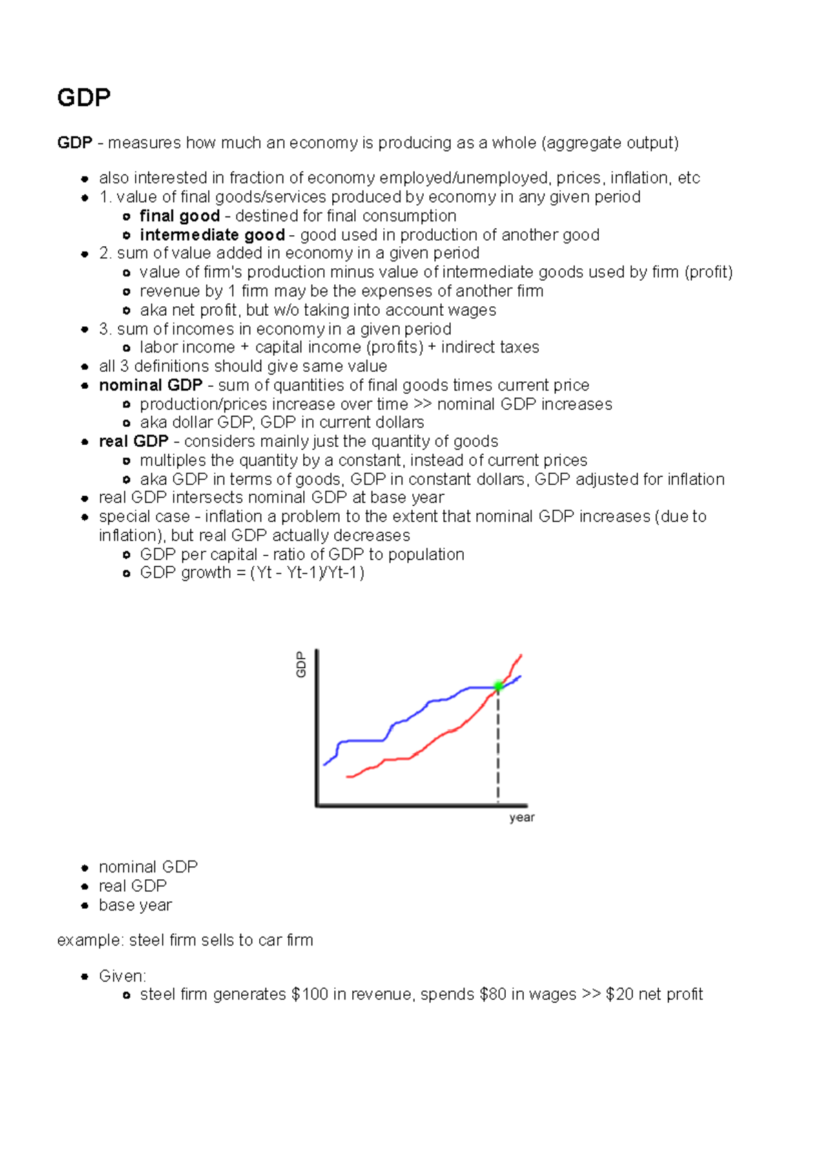 GDP -GDP -nominal GDP -real GDP -hedonic pricing - GDP GDP - measures ...