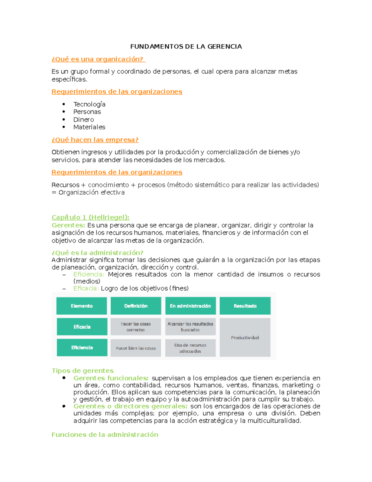 Ciclo - Resumen Para El Examen Final De Funda De La Gerencia ...