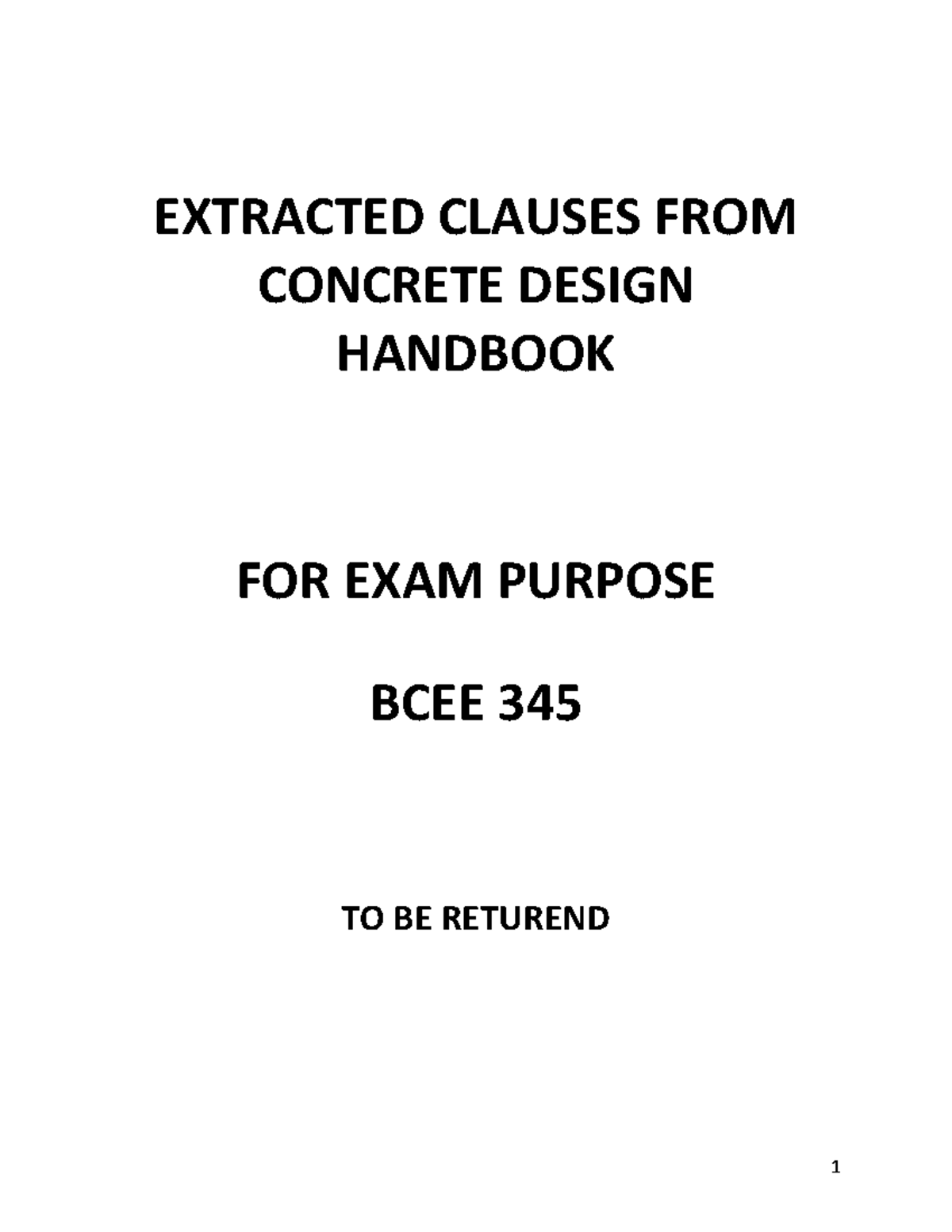 Clauses For Final Exam[ 2534] - BCEE 345 - EXTRACTED CLAUSES FROM ...