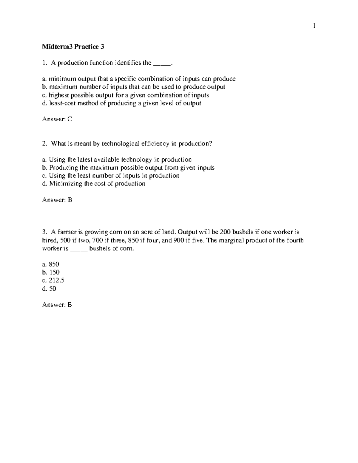 Midterm 3 Practice 3 - OK THIS IS GREAT - Midterm3 Practice 3 A ...