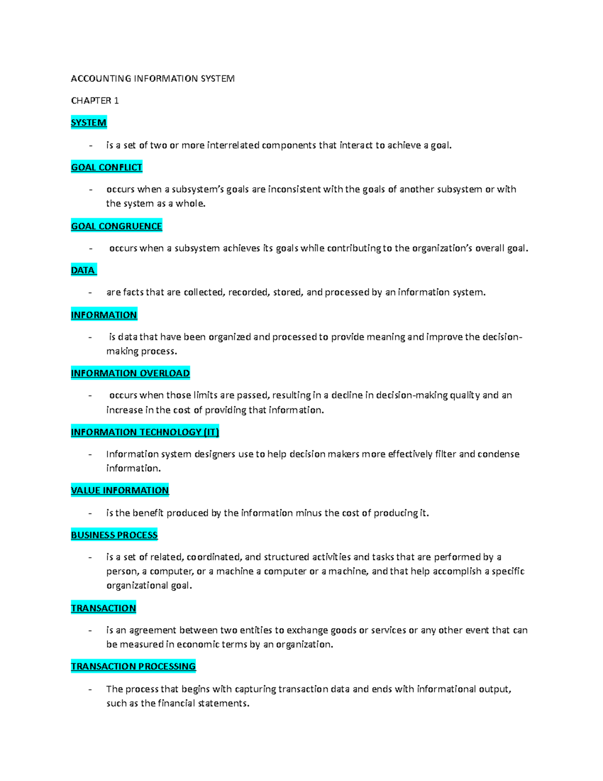 literature review of accounting information system