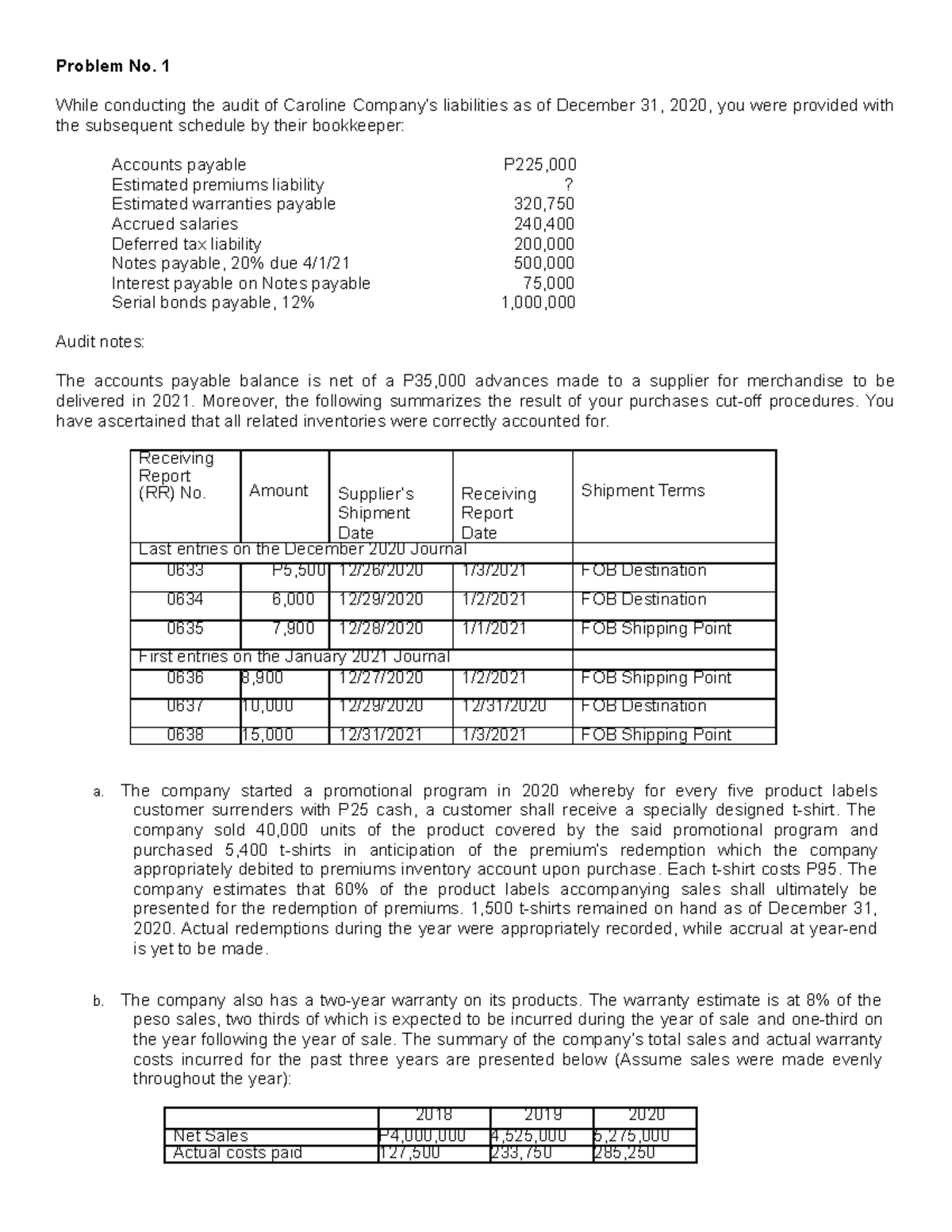 assignment audit your understanding 2 3 (practice)