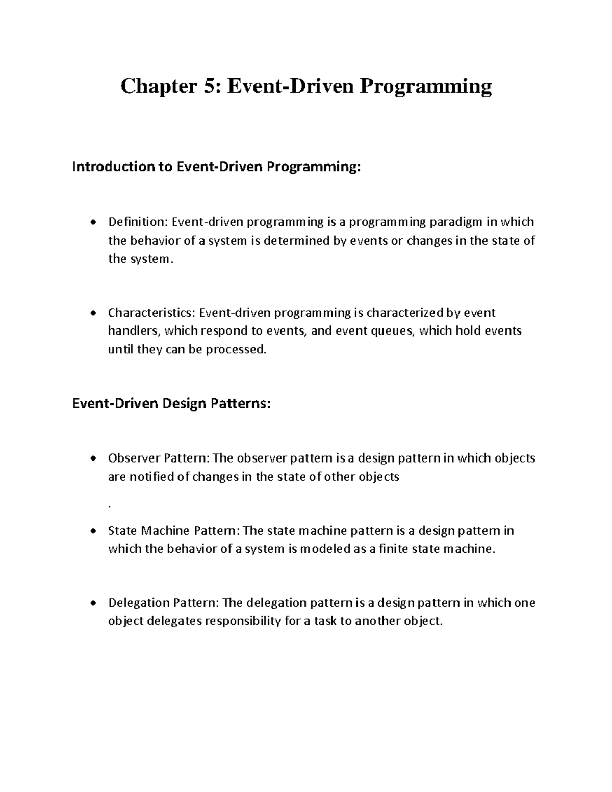Chapter 5 - Embedded System Design - Chapter 5: Event-Driven ...