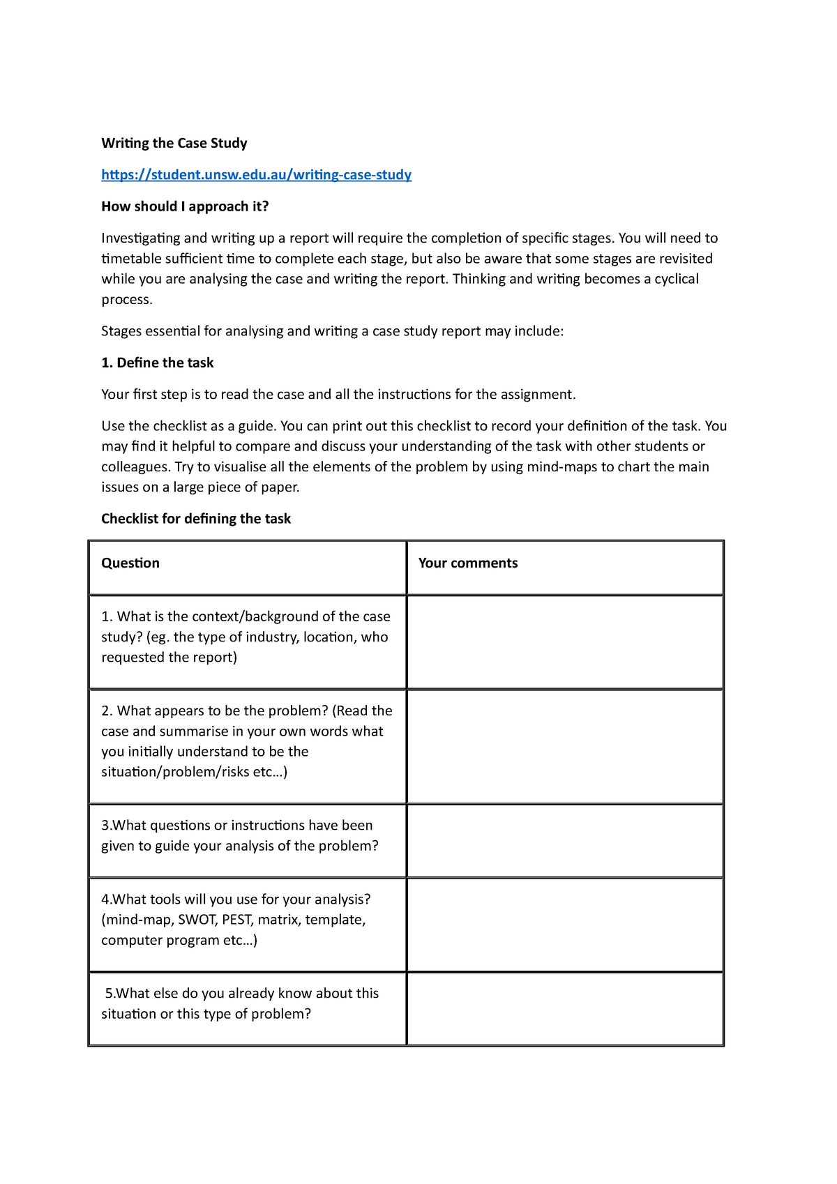 writing-the-case-study-and-report-writing-the-case-study-student-unsw