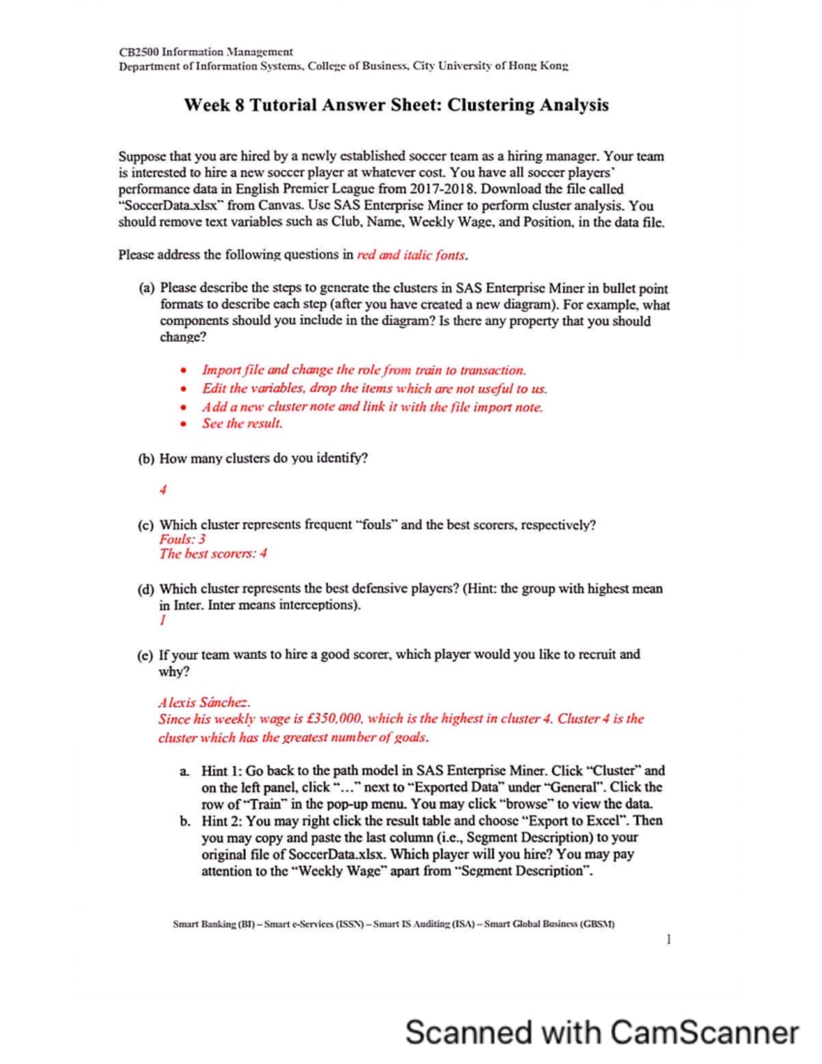 Tutorial 8 assignments - Information Management - Studocu