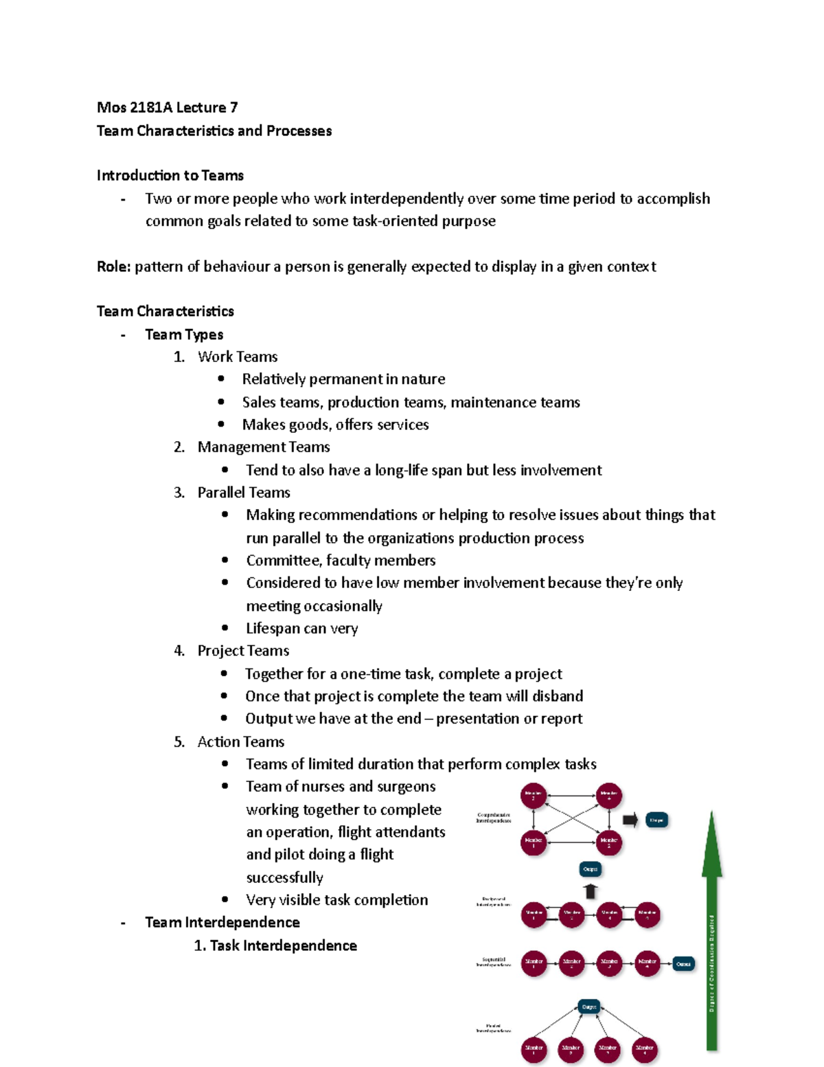 Mos+2181A+Lecture+7-1 - Mos 2181A Lecture 7 Team Characteristics and ...