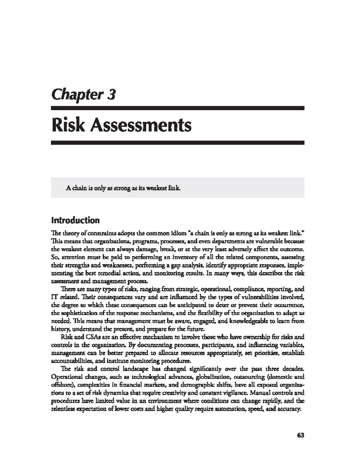 Chapter 3 Risk Assessments - BS Accountancy - Studocu