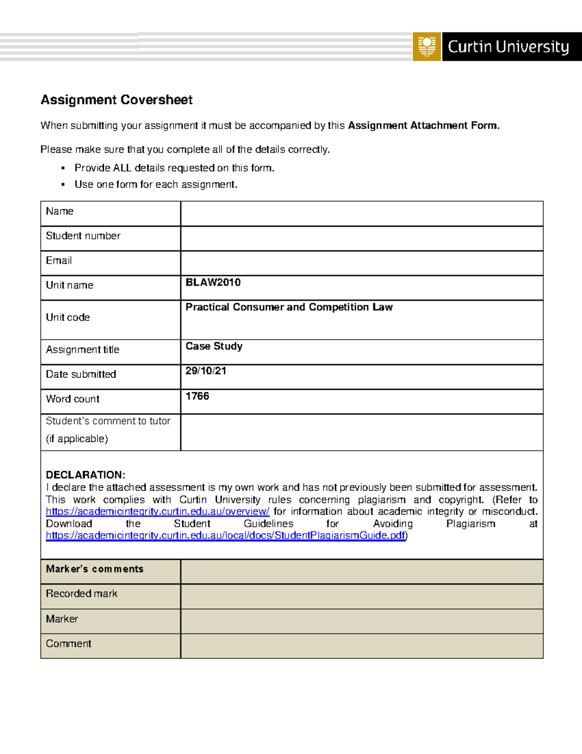 Practical Consumer and Competition Law Assignment 3 - Assignment ...
