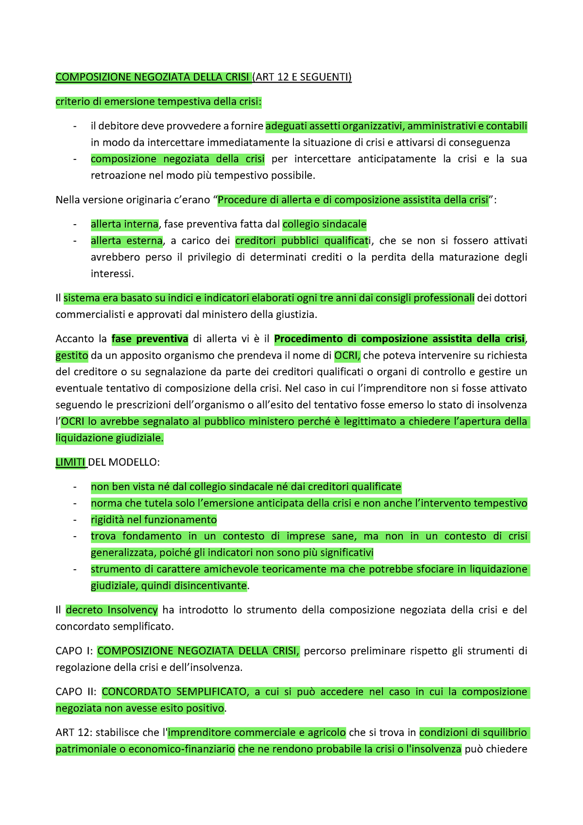 Composizione Negoziata Composizione Negoziata Della Crisi Art 12 E Seguenti Criterio Di 7307