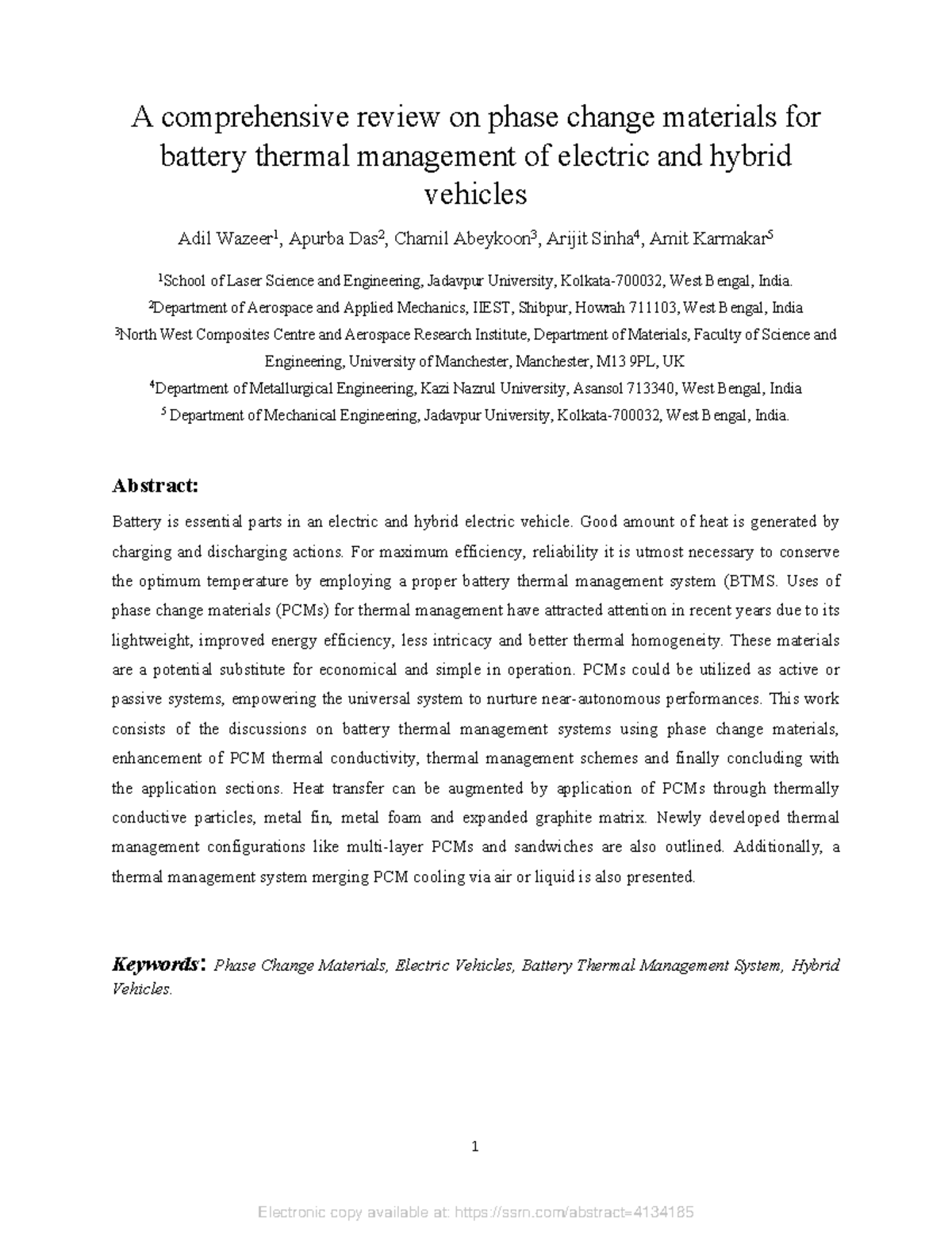 SSRN-id4134185 - btms - 1 A comprehensive review on phase change ...