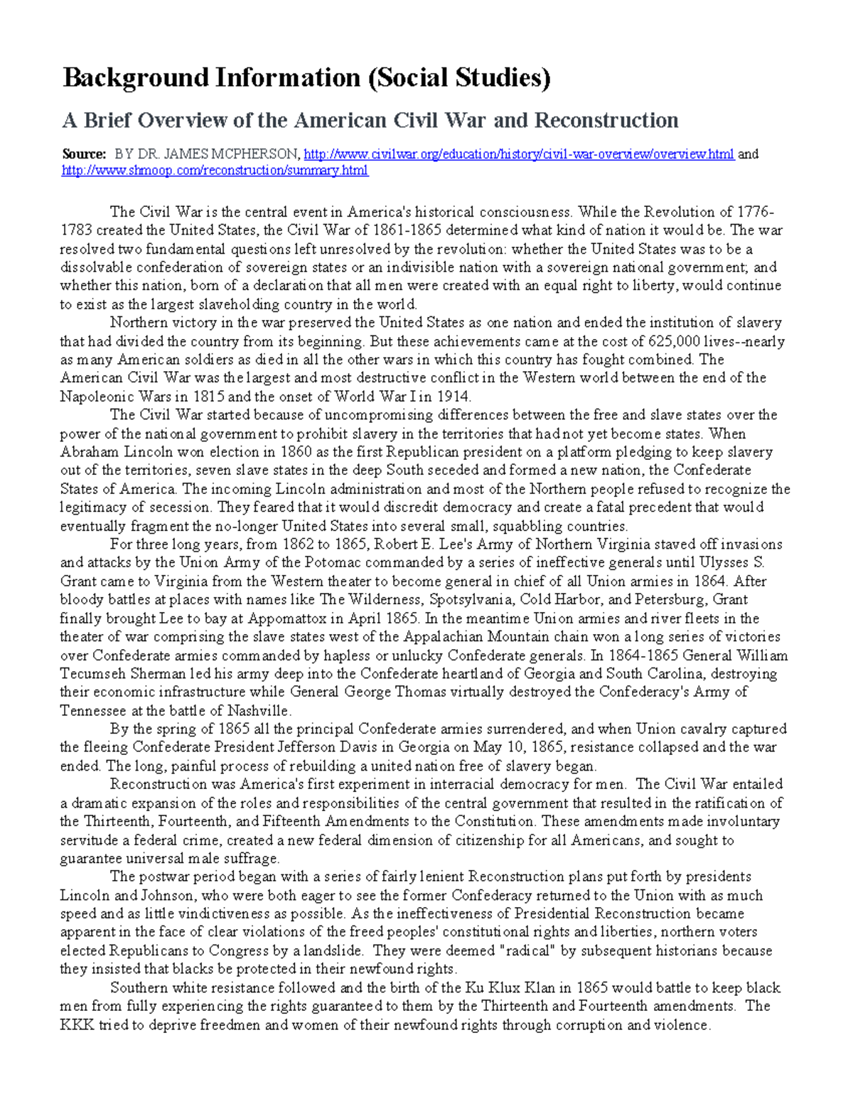 Civil War Dbq: Expert Strategies For A Top Score - uem44h2