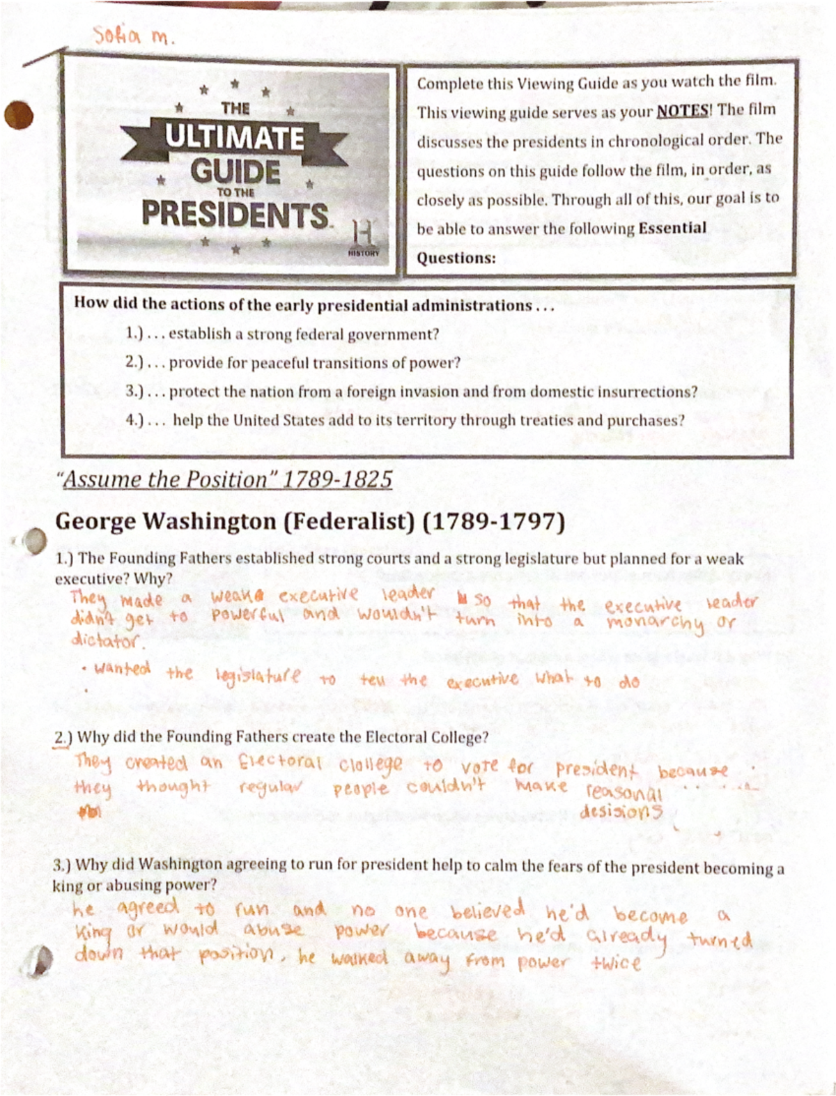 The ultimate guide to the early presidents - AHIS3218 - Studocu