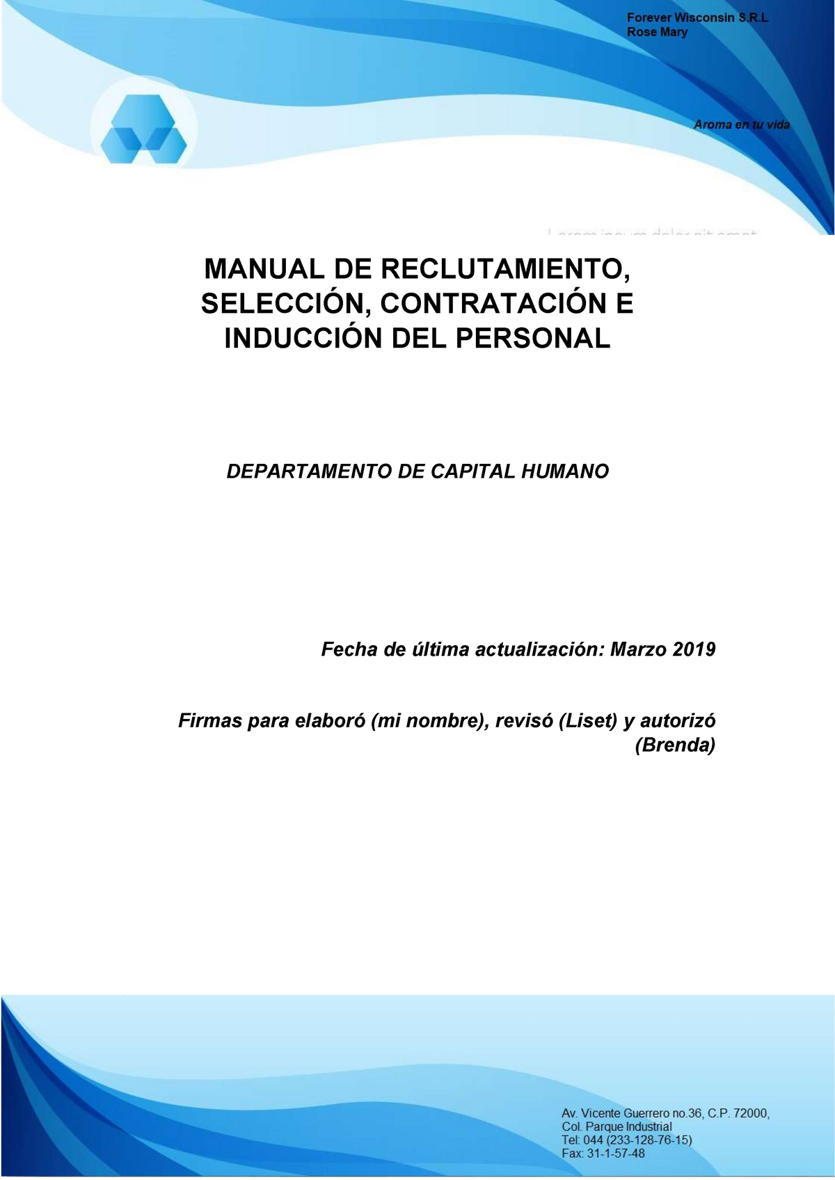 Manual De Reclutamiento Selección Contratación E Inducción Del Personal Manual De 3166