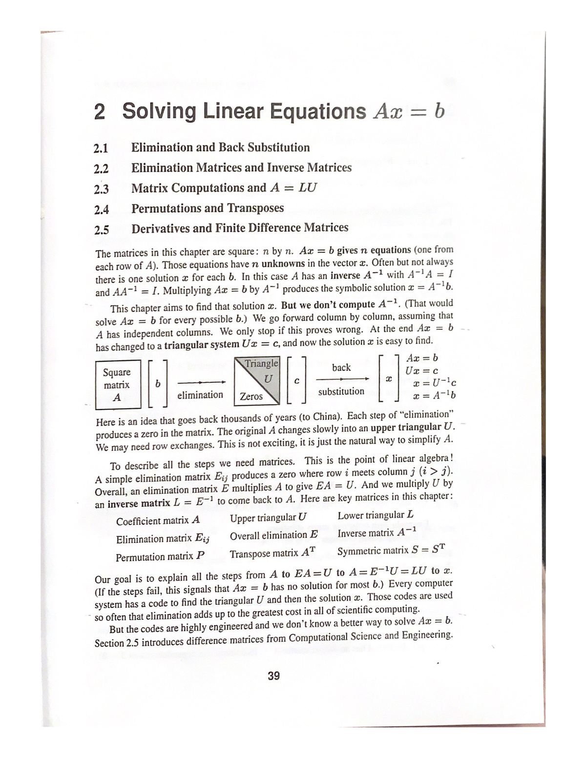 Linear Algebra 6th Ed Chapter 2 - Applied Linear Algebra - Studocu