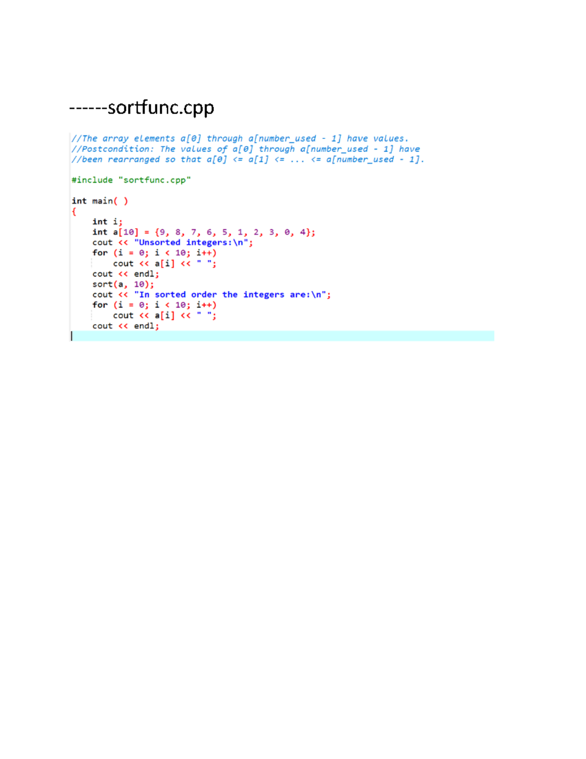 Template - Programming notes - Information Technology -sortfunc ...