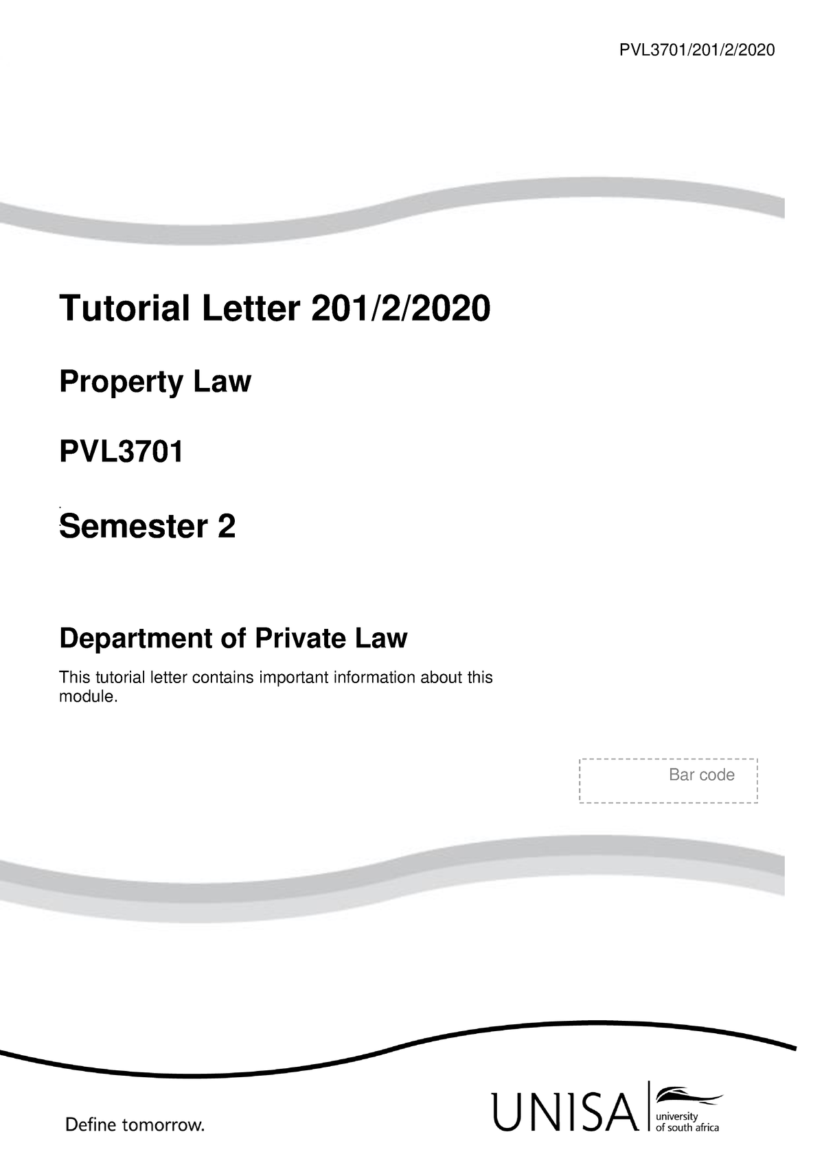 Tutorial Letter 201-2-2020 - PVL3701/201/2/ Tutorial Letter 201/2 ...