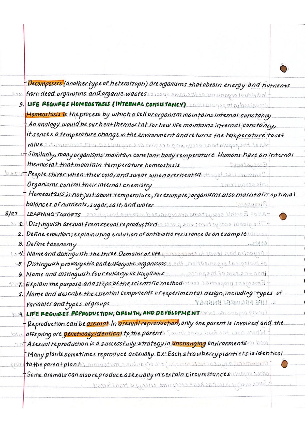 BIO 101 CH.1 Notes - BIO 101 - Studocu