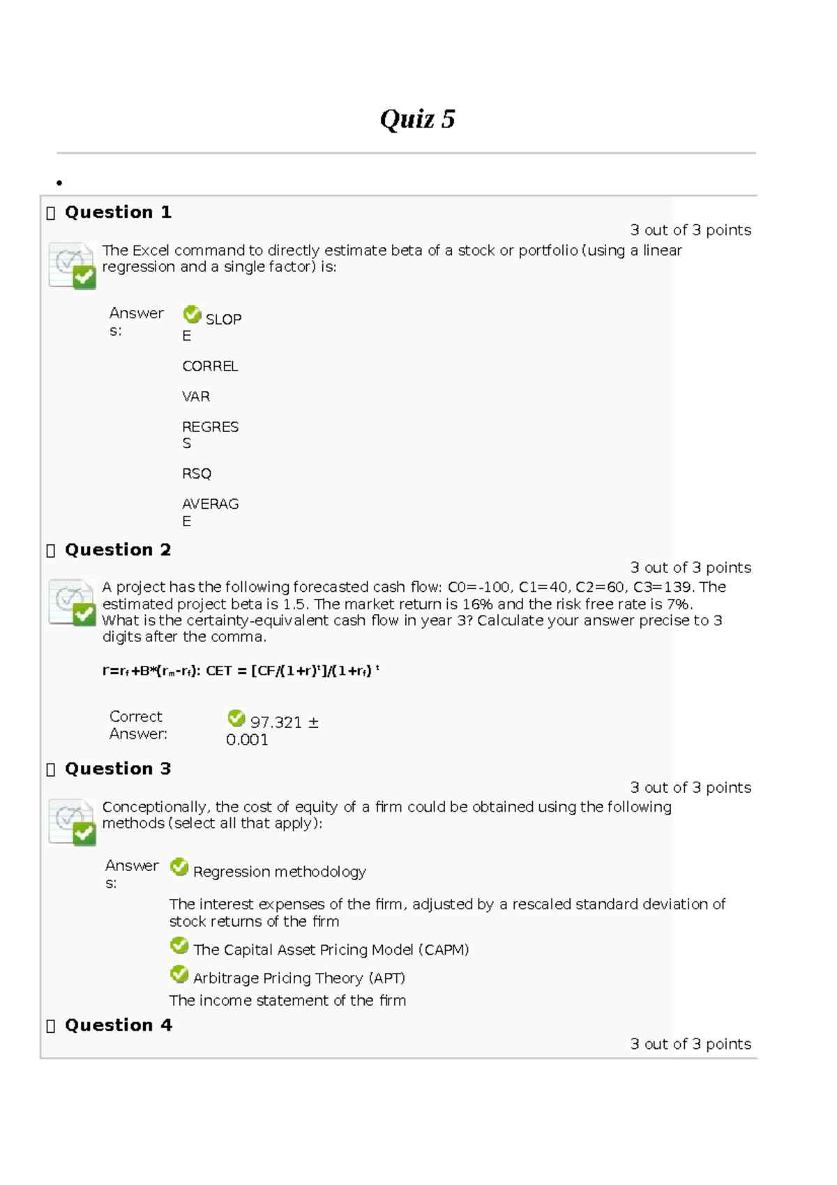 Quiz 5 10.docx - Assessment - Quiz 5 Question 1 3 Out Of 3 Points The 