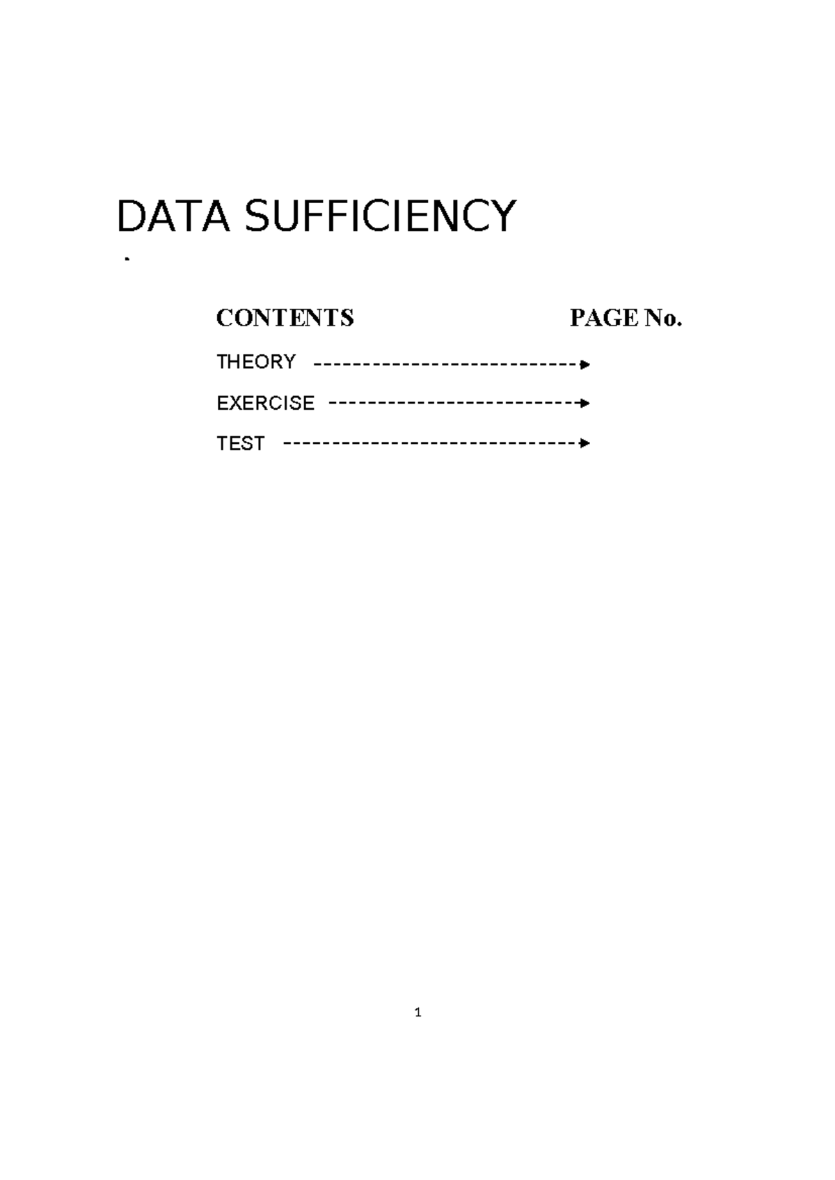 DATA Sufficiency 4840832 2024 04 17 20 28 - DATA SUFFICIENCY CONTENTS ...