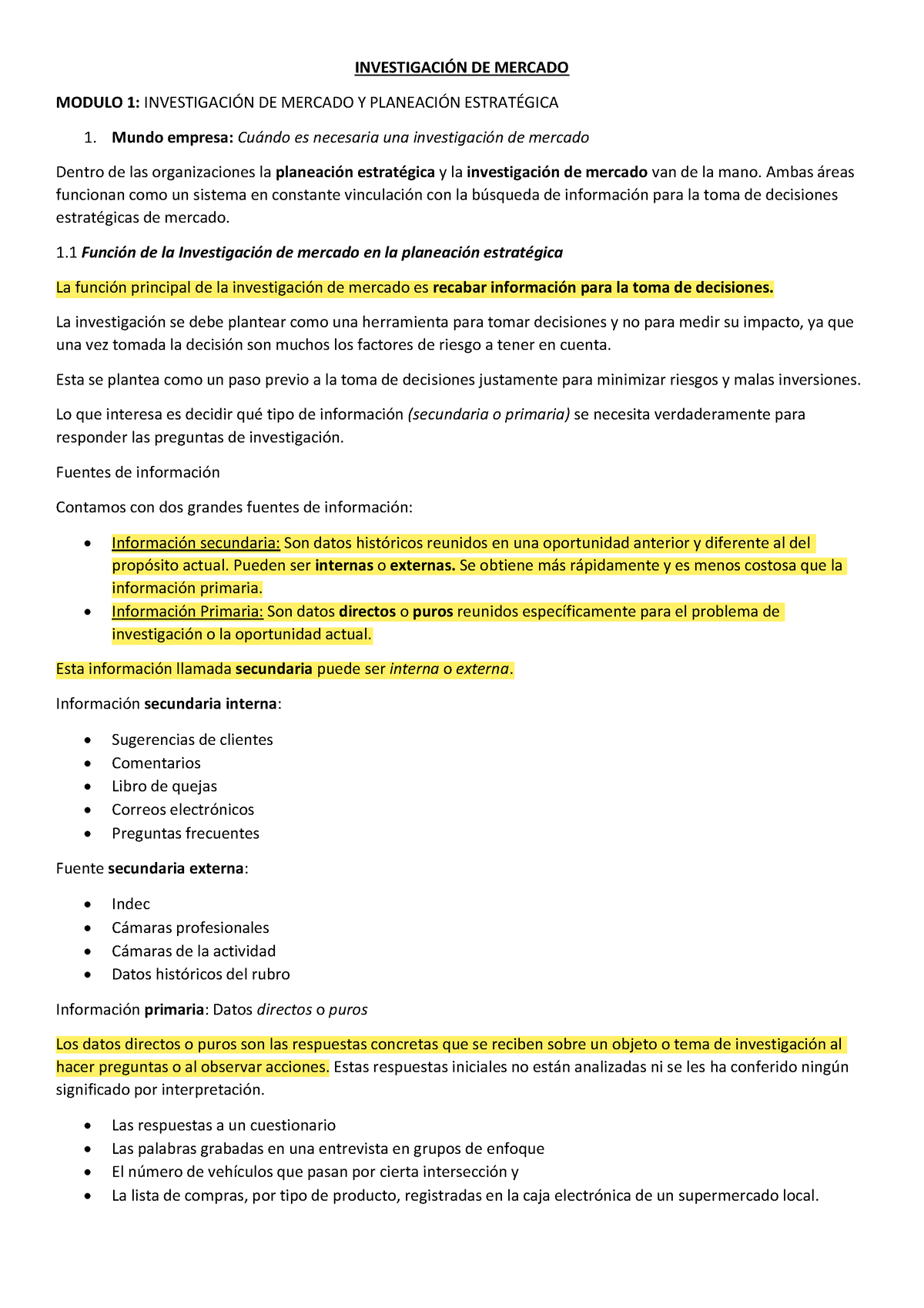 Resumen Canvas M1 (pdf) Inv - INVESTIGACI”N DE MERCADO MODULO 1 ...