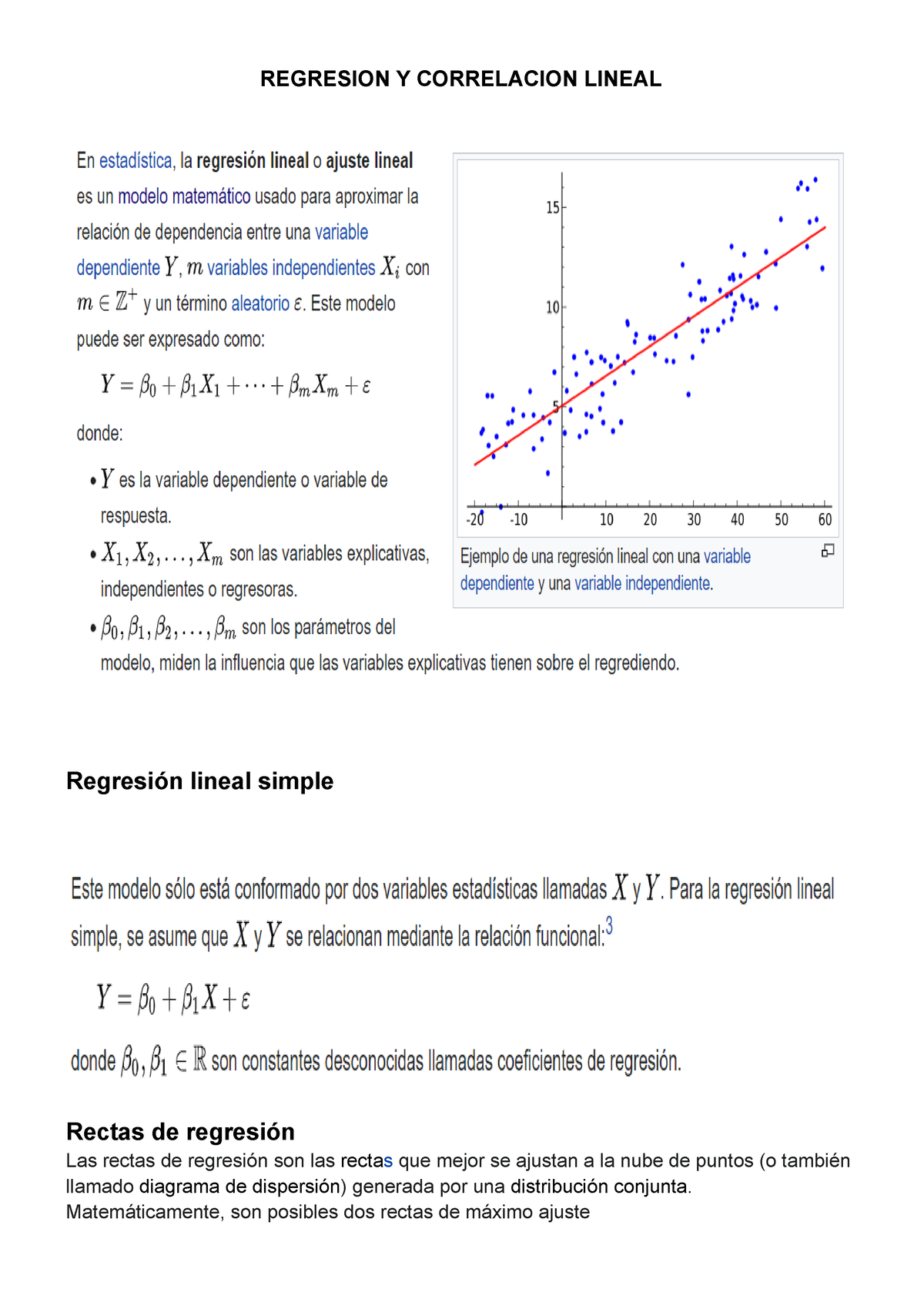 281654 Regresi 0N Y C0 Rrelaci 0N Lineal - REGRESION Y CORRELACION ...