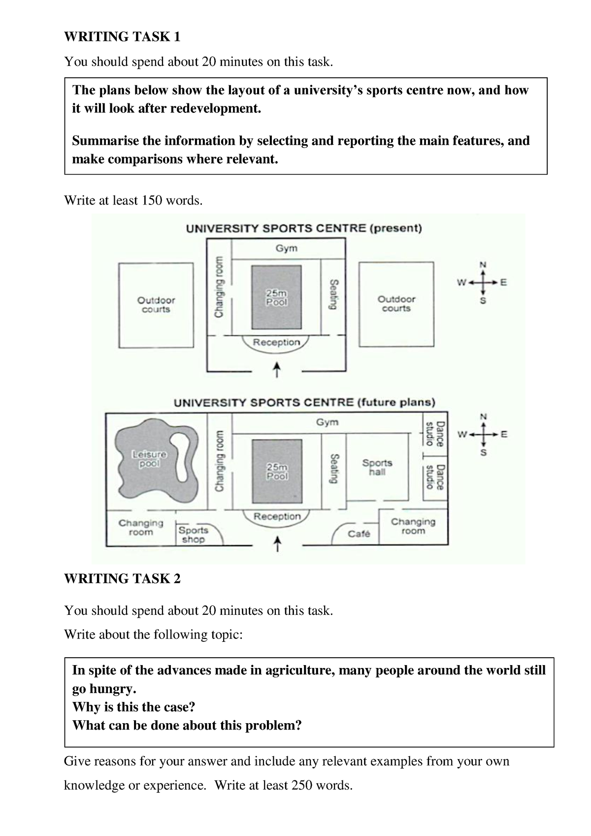 IELTS Writing Practice - WRITING TASK 1 You Should Spend About 20 ...