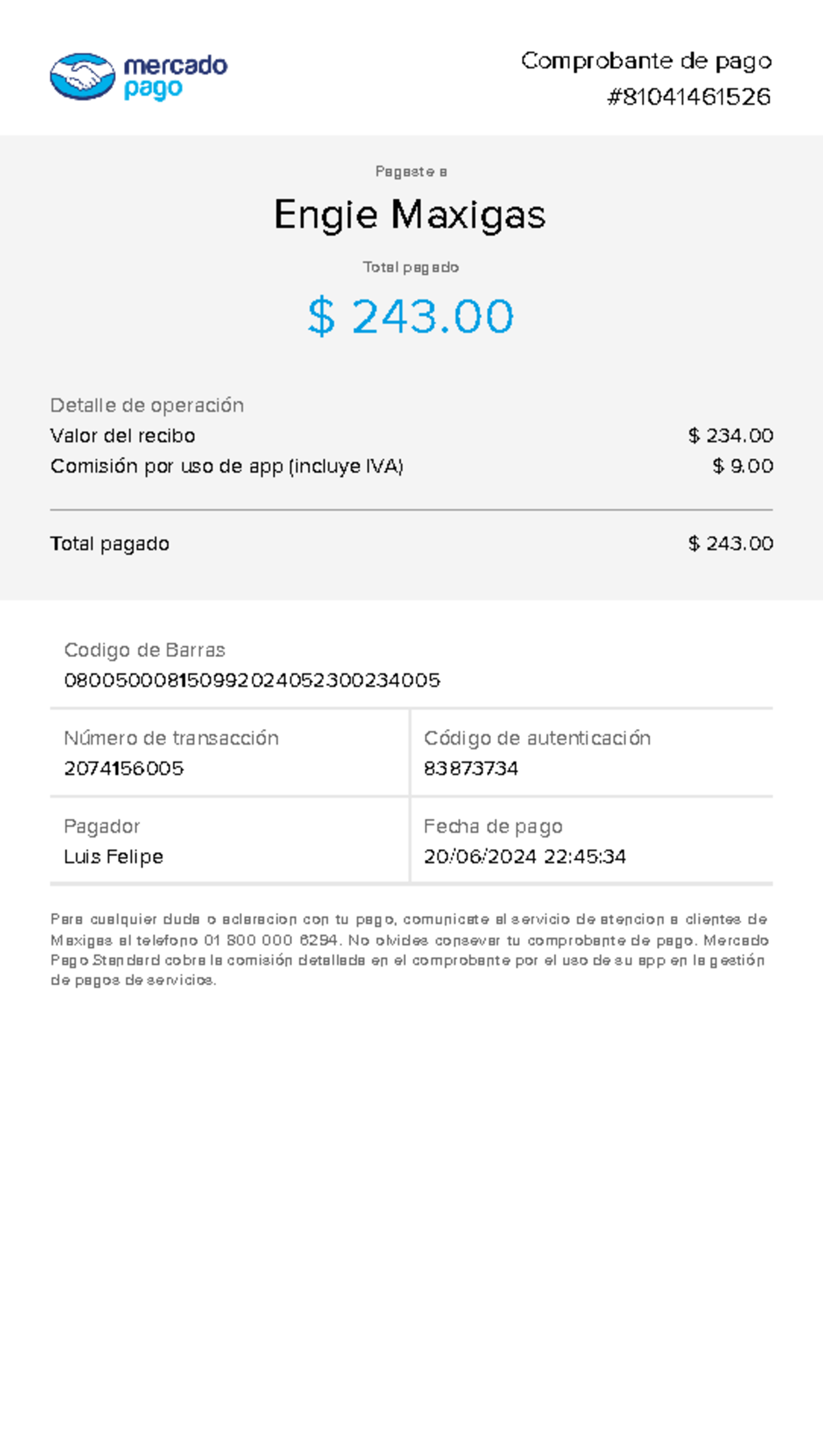 2024 06 21 00 45 39 418 Receipt - Comprobante De Pago Pagaste A Engie ...