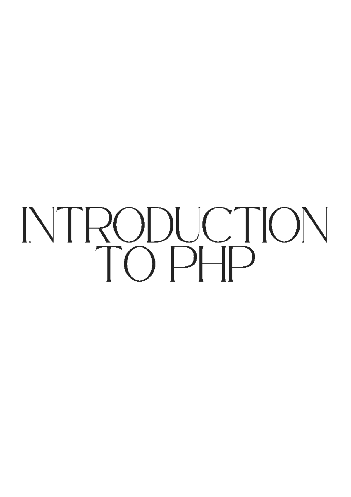 A4 - n/a - INTRODUCTION TO PHP 1. The history of PHP ( Hypertext ...
