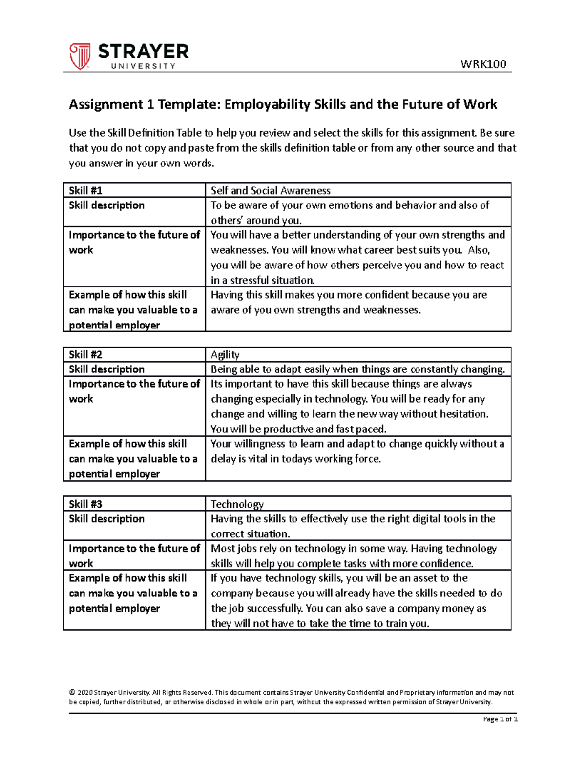 week 2 assignment template employability skills and the future of work