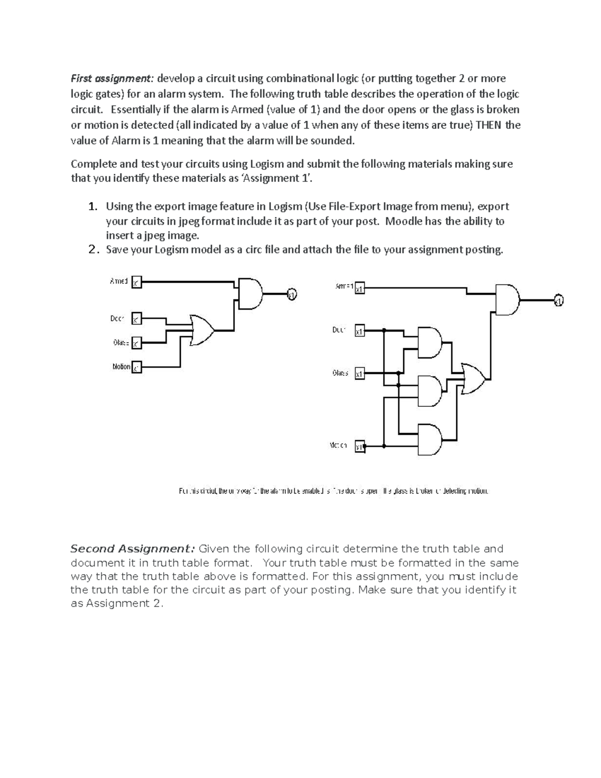 Assignment Unit 2 - First assignment: develop a circuit using ...