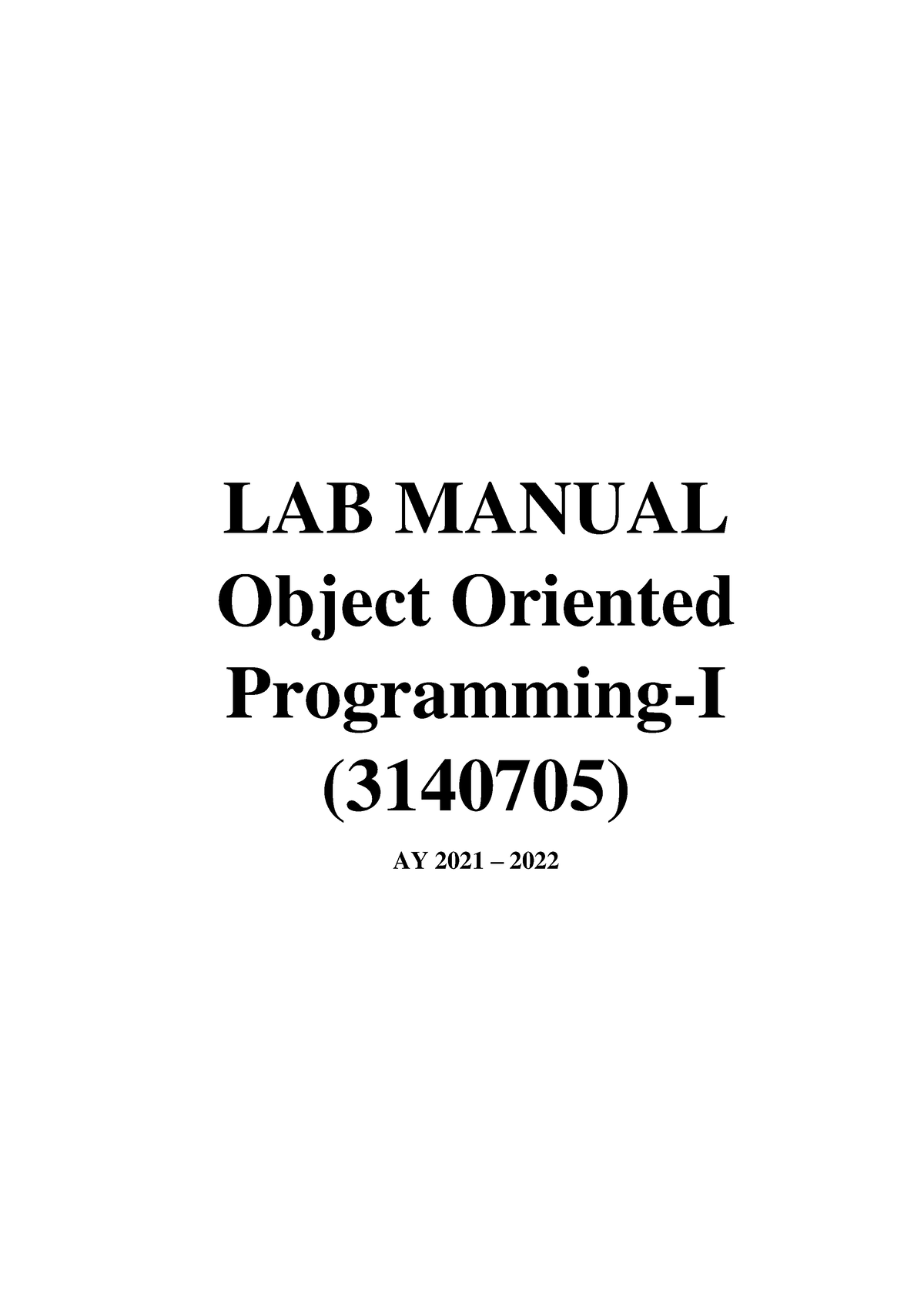 What Is Manual Lab