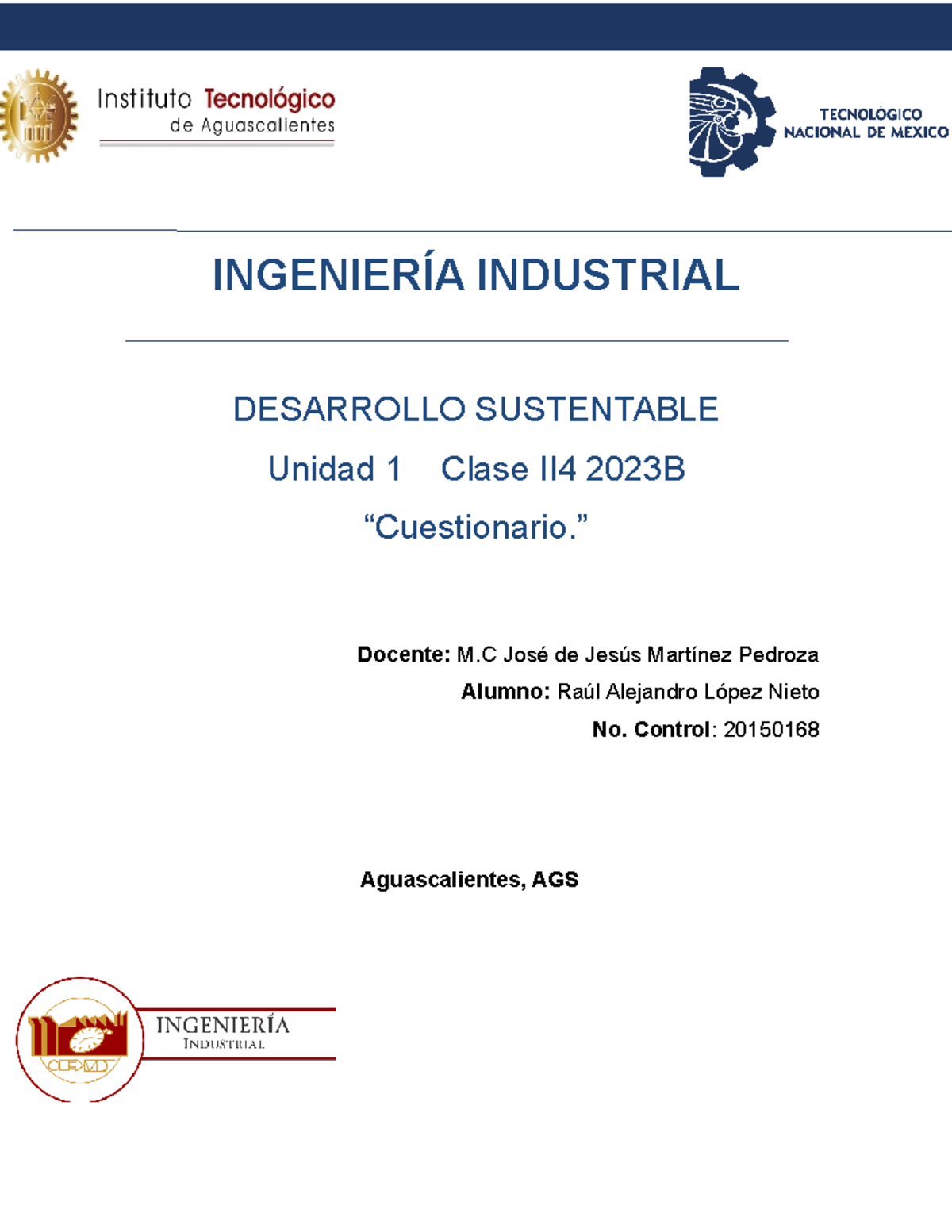 Actividad 1 - rttttttttt - INGENIERÍA INDUSTRIAL DESARROLLO SUSTENTABLE ...