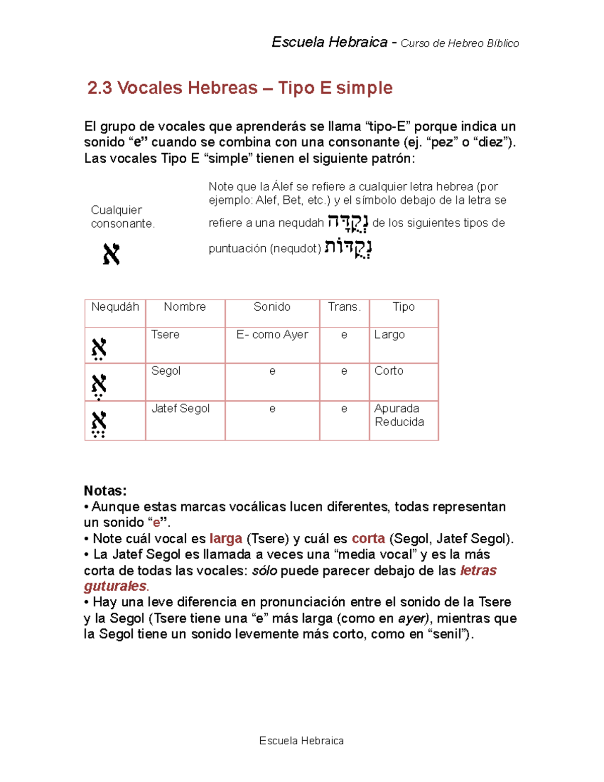 2 Documentos para prácticar la lengua hebrea Studocu