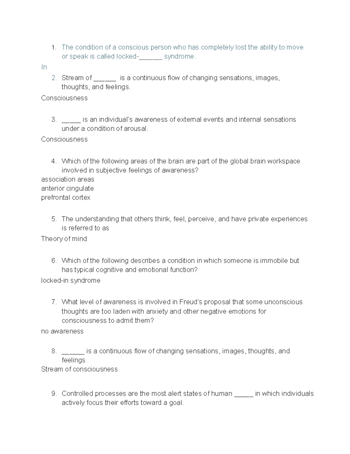 Chapter 4 Connect State Of Consciousness (page 1) - The Condition Of A ...