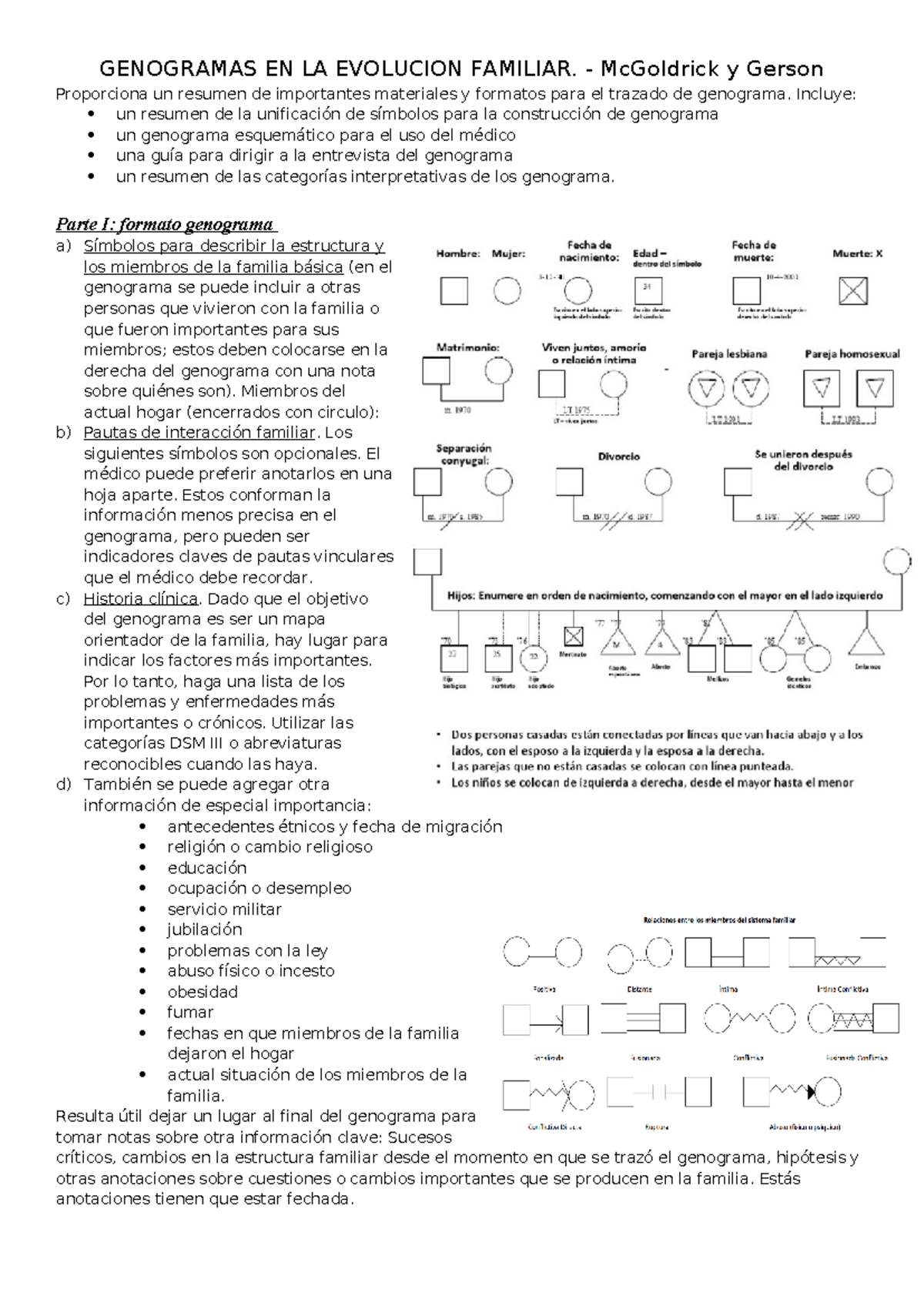 Genogramas EN LA Evolucion Familiar - GENOGRAMAS EN LA EVOLUCION