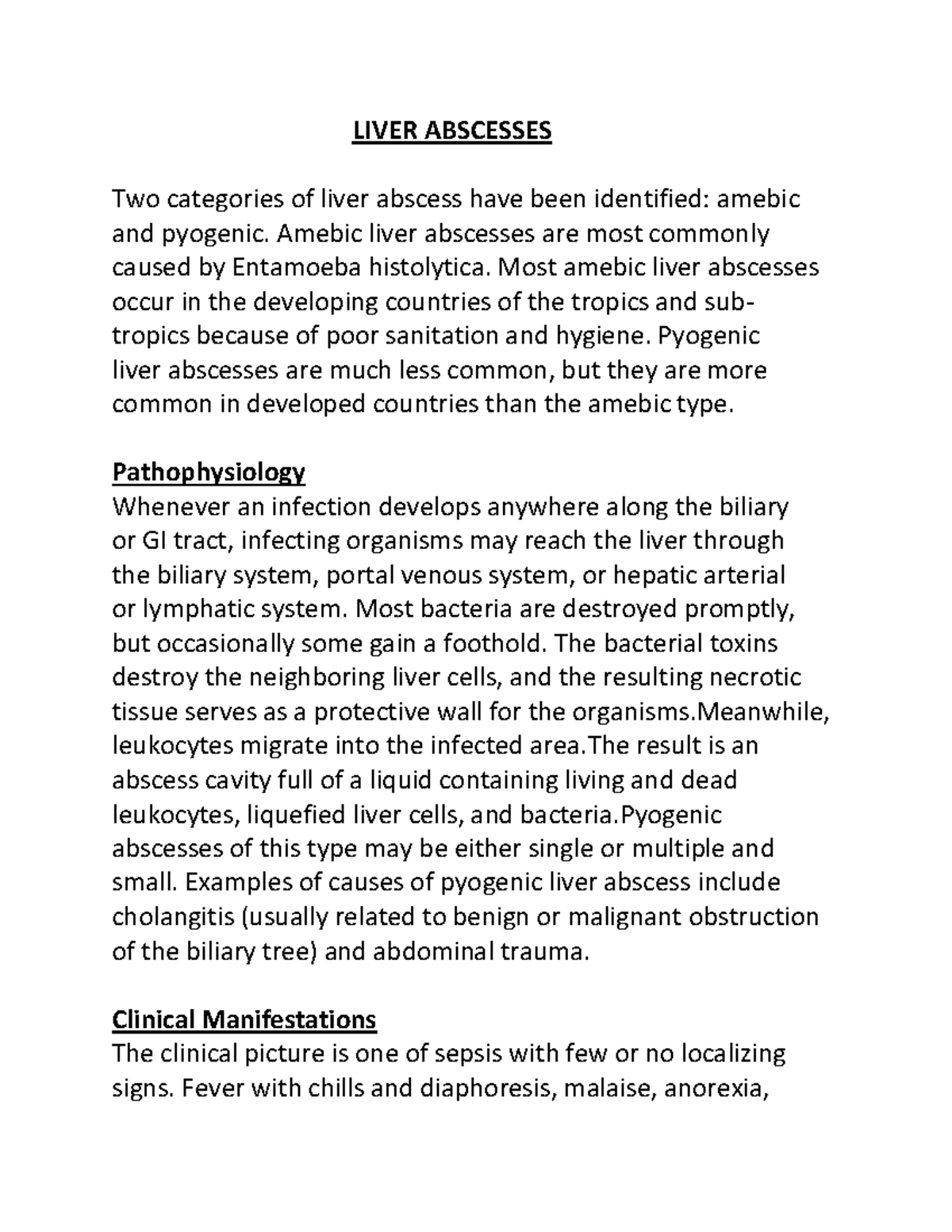 LIVER ABSCESS NURSING NOTES visual data 4