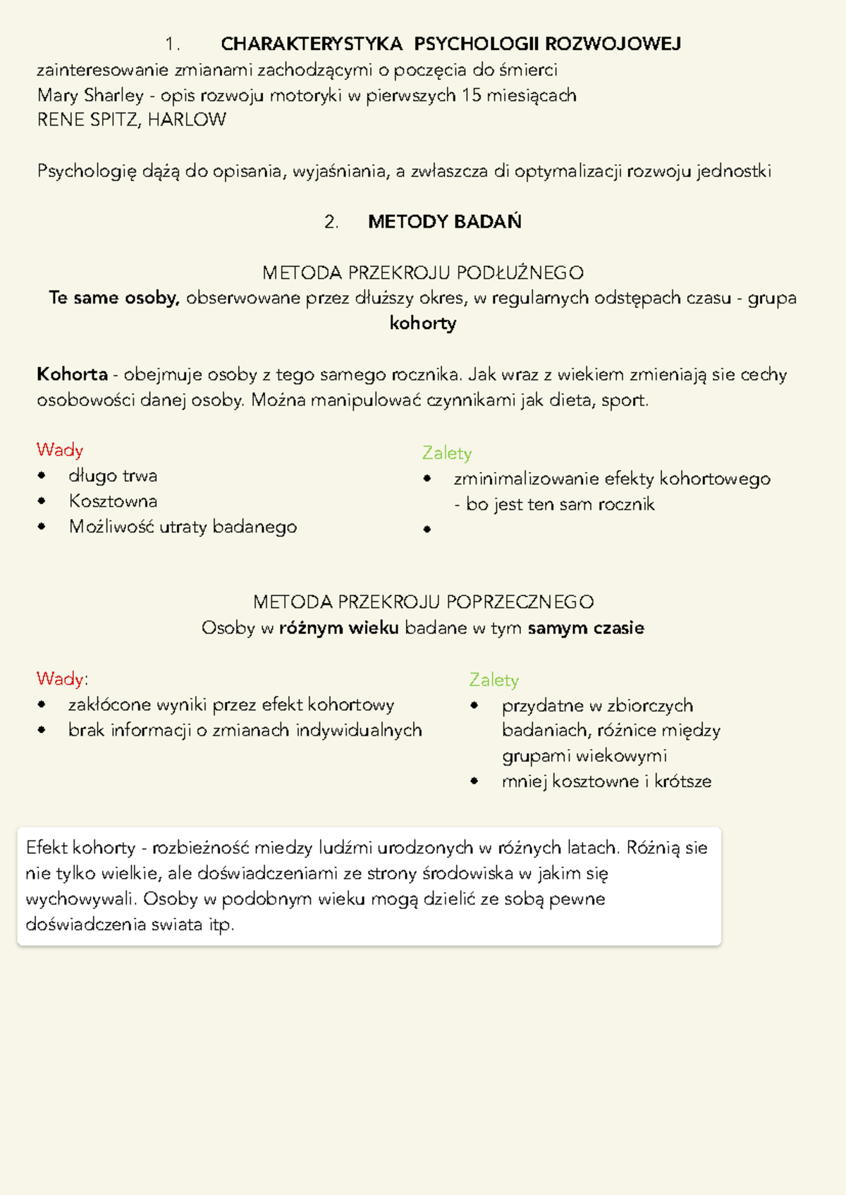 2-Psychologia-Rozwojowa - 1. CHARAKTERYSTYKA PSYCHOLOGII ROZWOJOWEJ ...