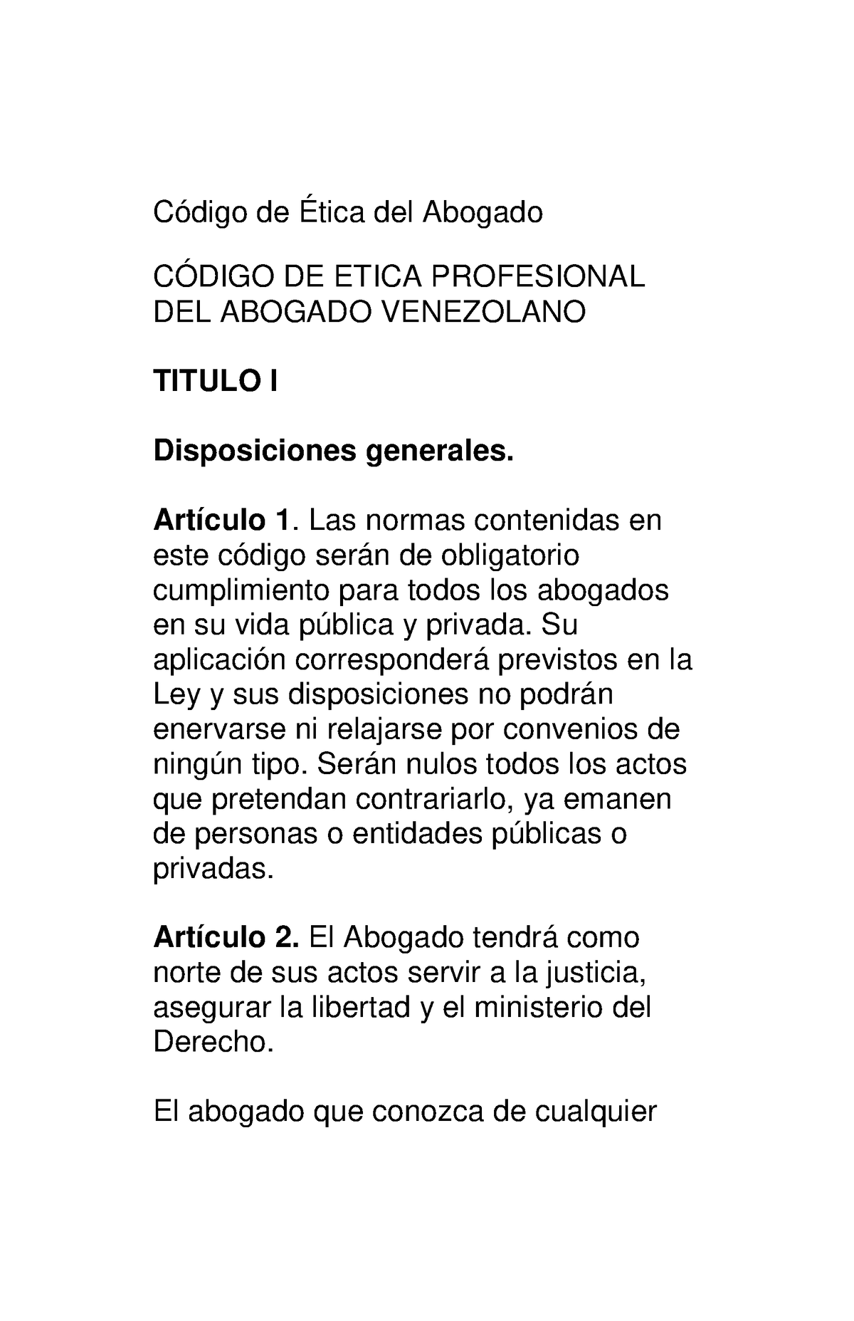 Código De Ética Profesional Del Abogado - Código De Ética Del Abogado ...