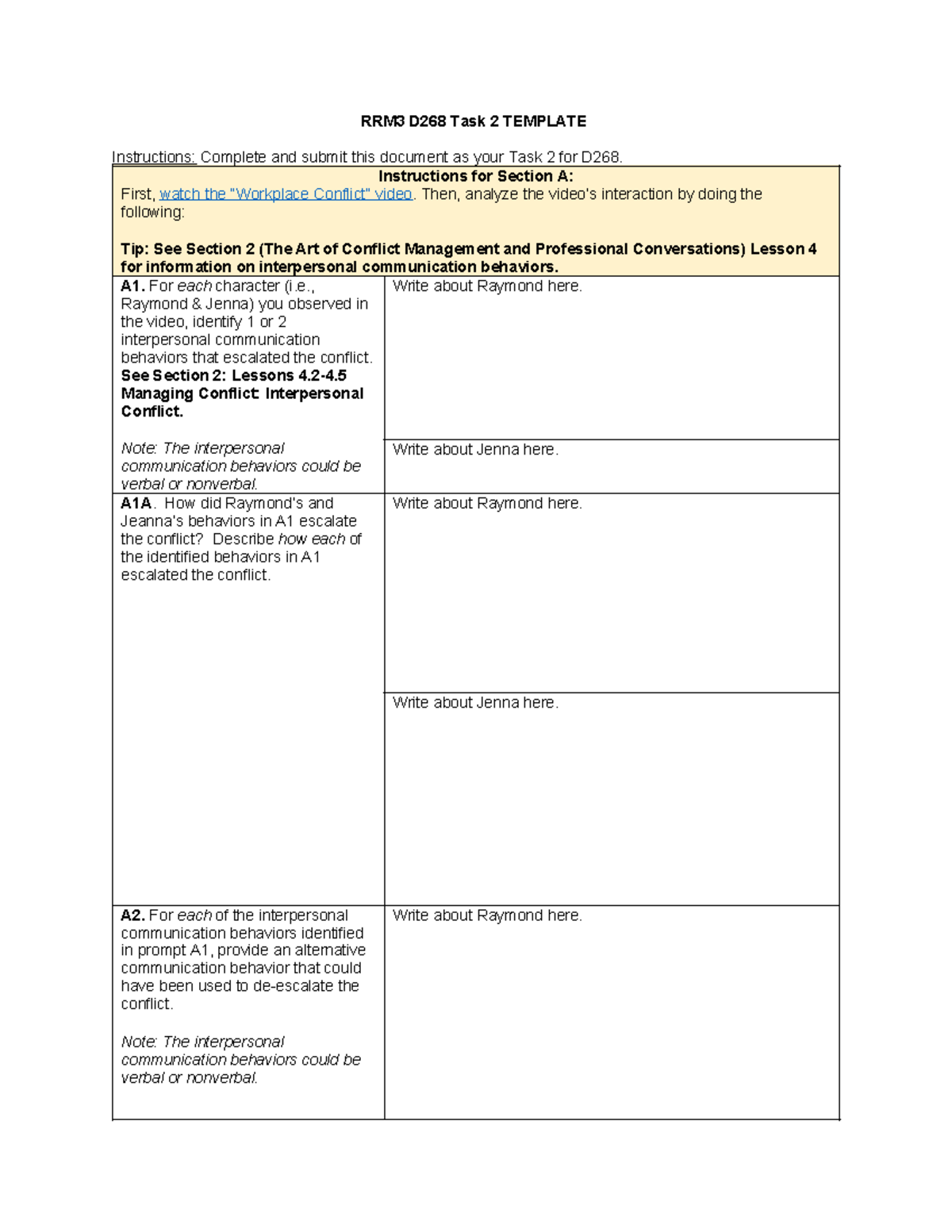 RRM3 D268 Task 2 Template - RRM3 D268 Task 2 TEMPLATE Instructions ...