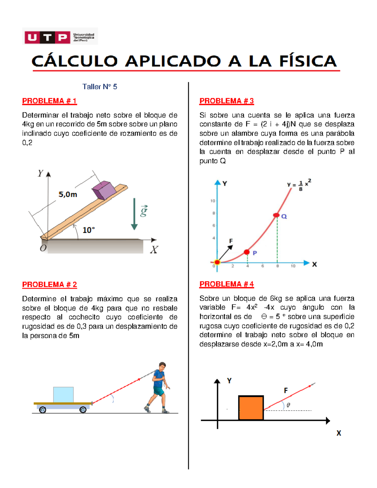 Taller N° 5 Citado En Semana 2 De Fisica Aplicado - Taller N° 5 ...